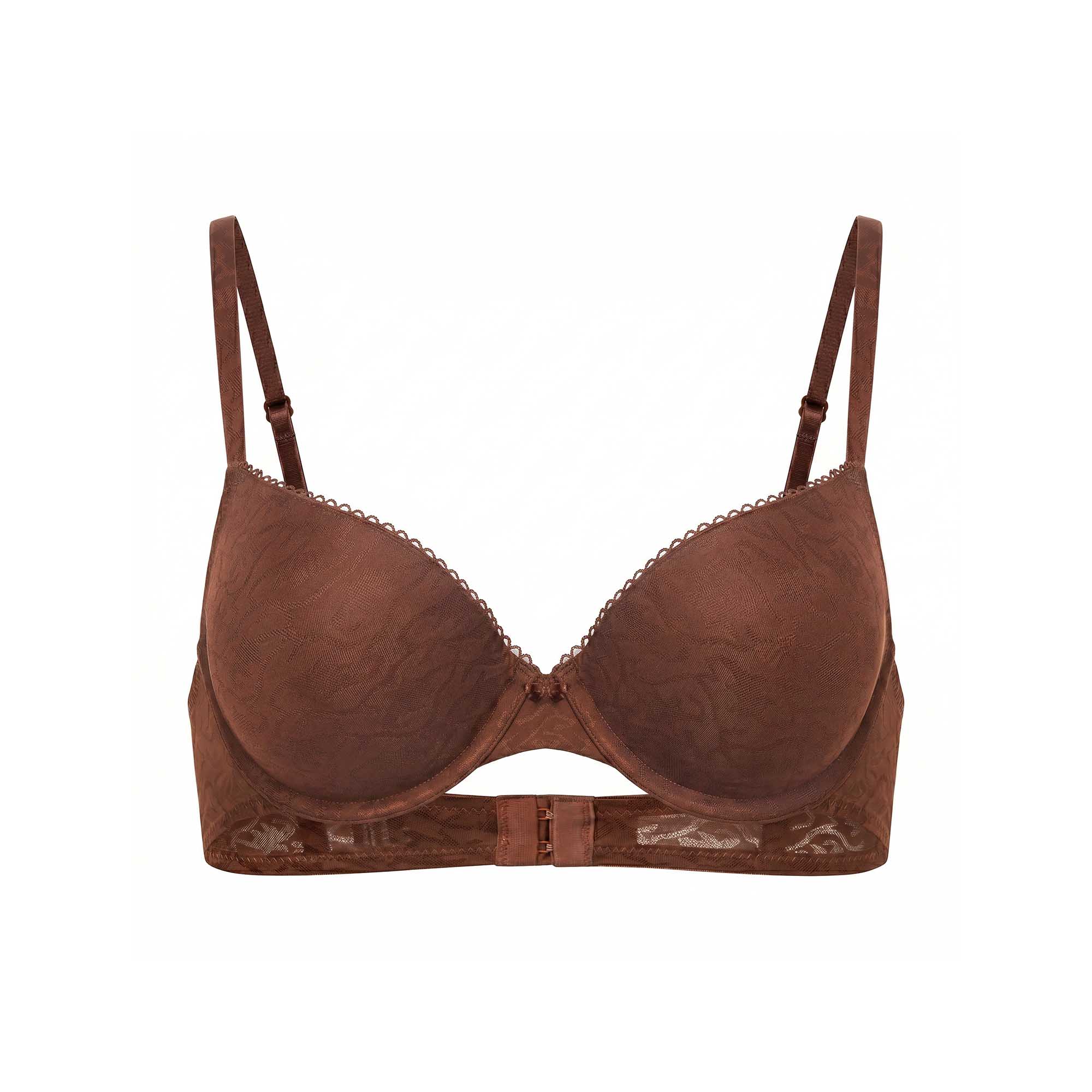 BH-Lingerie, BH-BH, Spitzen-BH, Underwire, Bra-Farbe-Braun