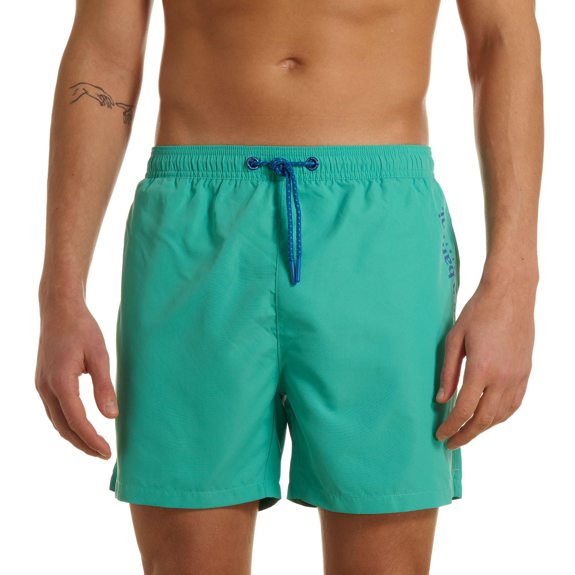 Badeshorts, Schwimmshorts, Türkis, Kordelzug, Gummizug
