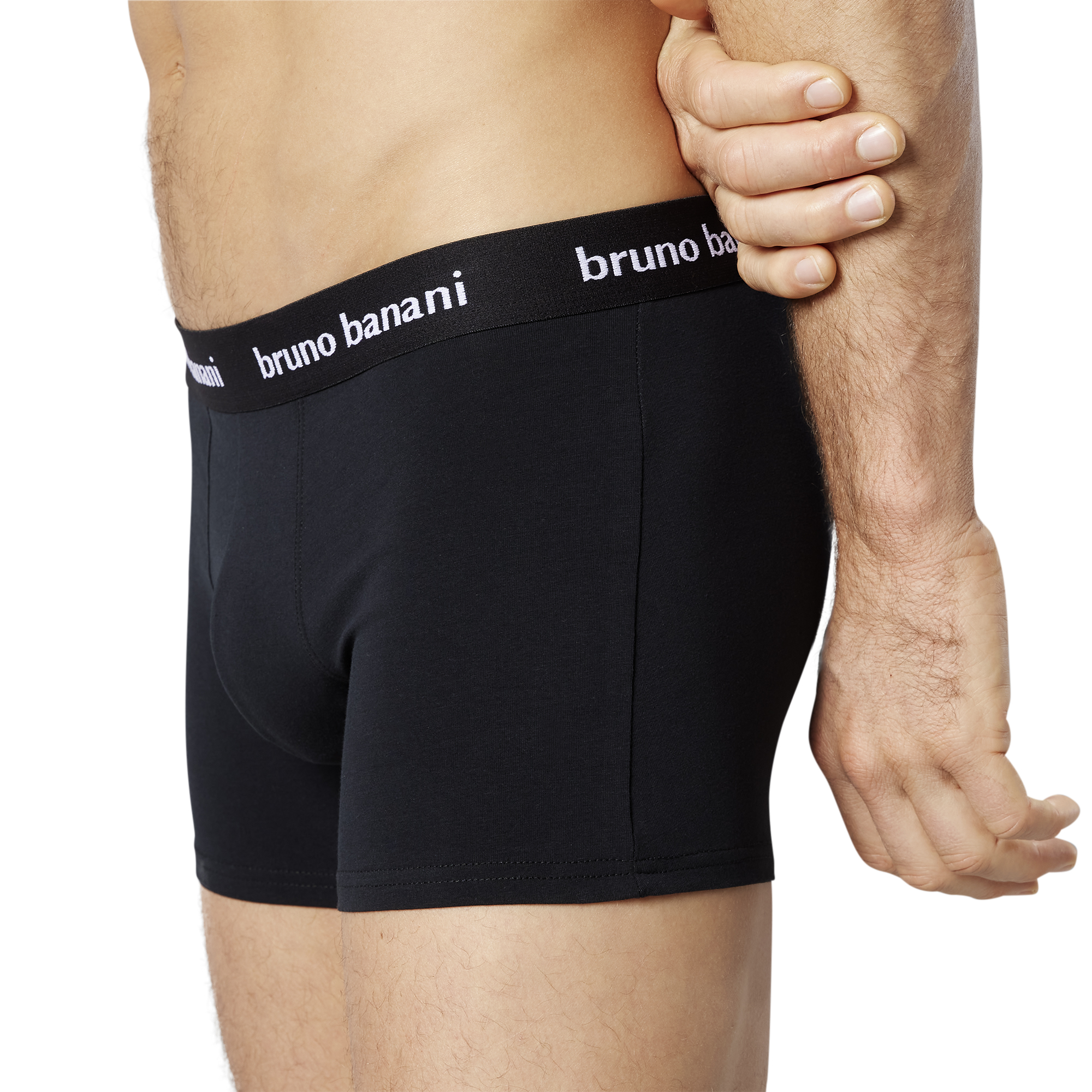 Herrenunterwäsche, Boxer, Schwarz, Elastischer Bund, Baumwolle