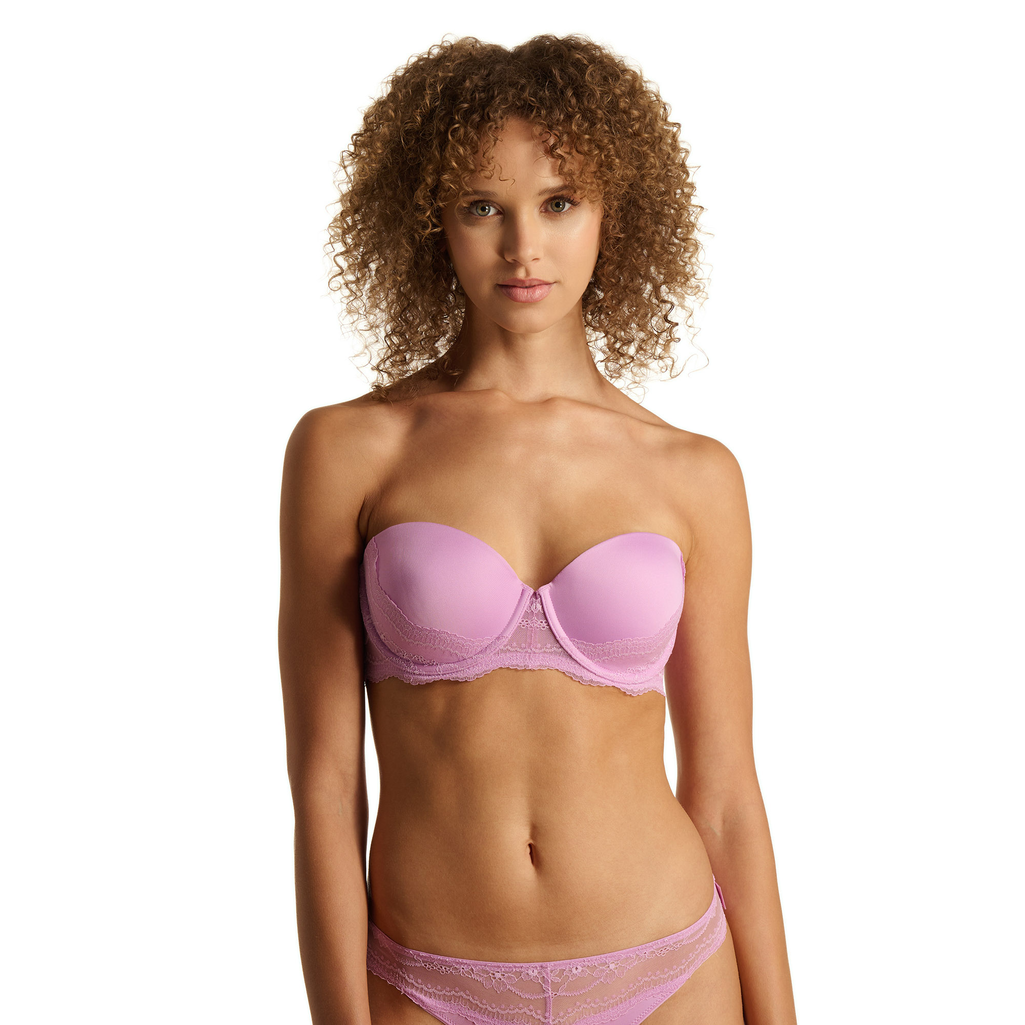 BH, Damen, Lila, Bustier, Lace