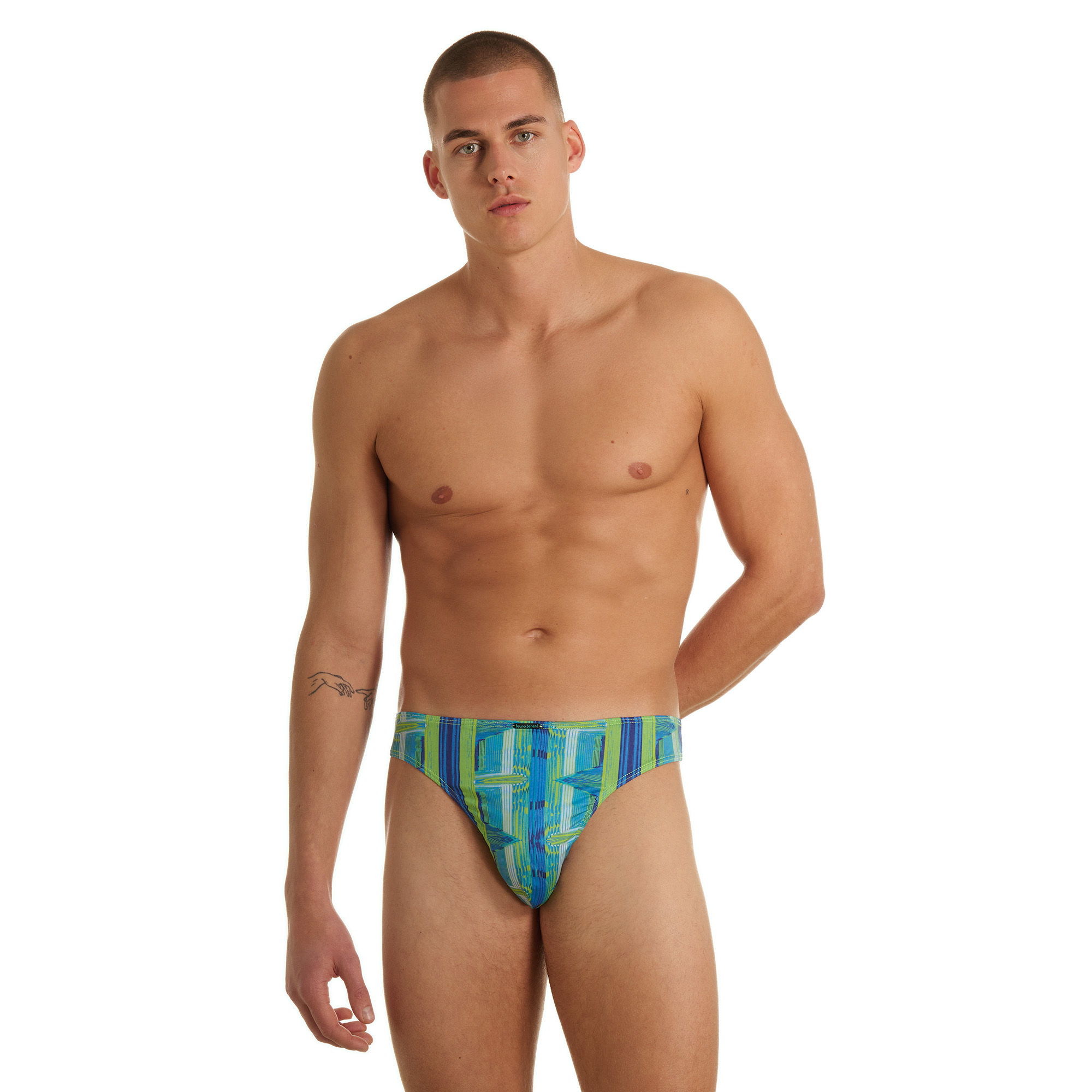 Badehose, Männer, Bunt, Bikiniform, Unterseite-String