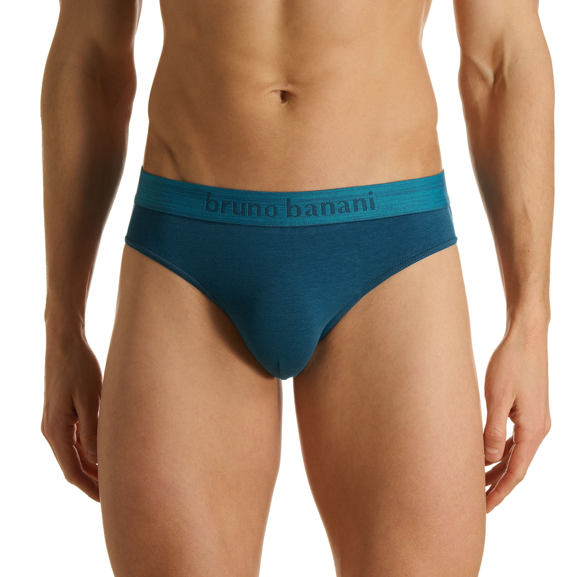 Unterhose, Slip, Baumwolle, Blau, Streifenband
