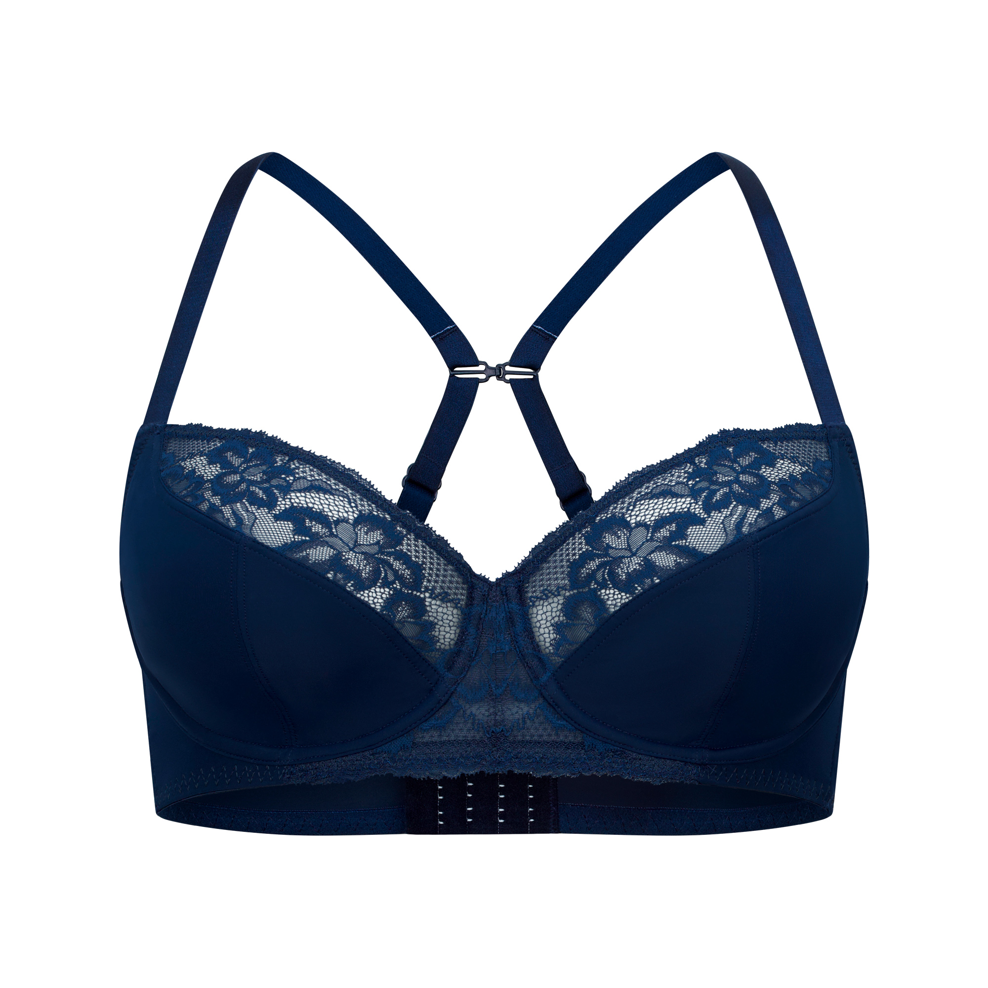 Non Padded Wire Bra Berenice mit Spitze BH, Kleidung, Dessous, Unterwäsche, Handtasche