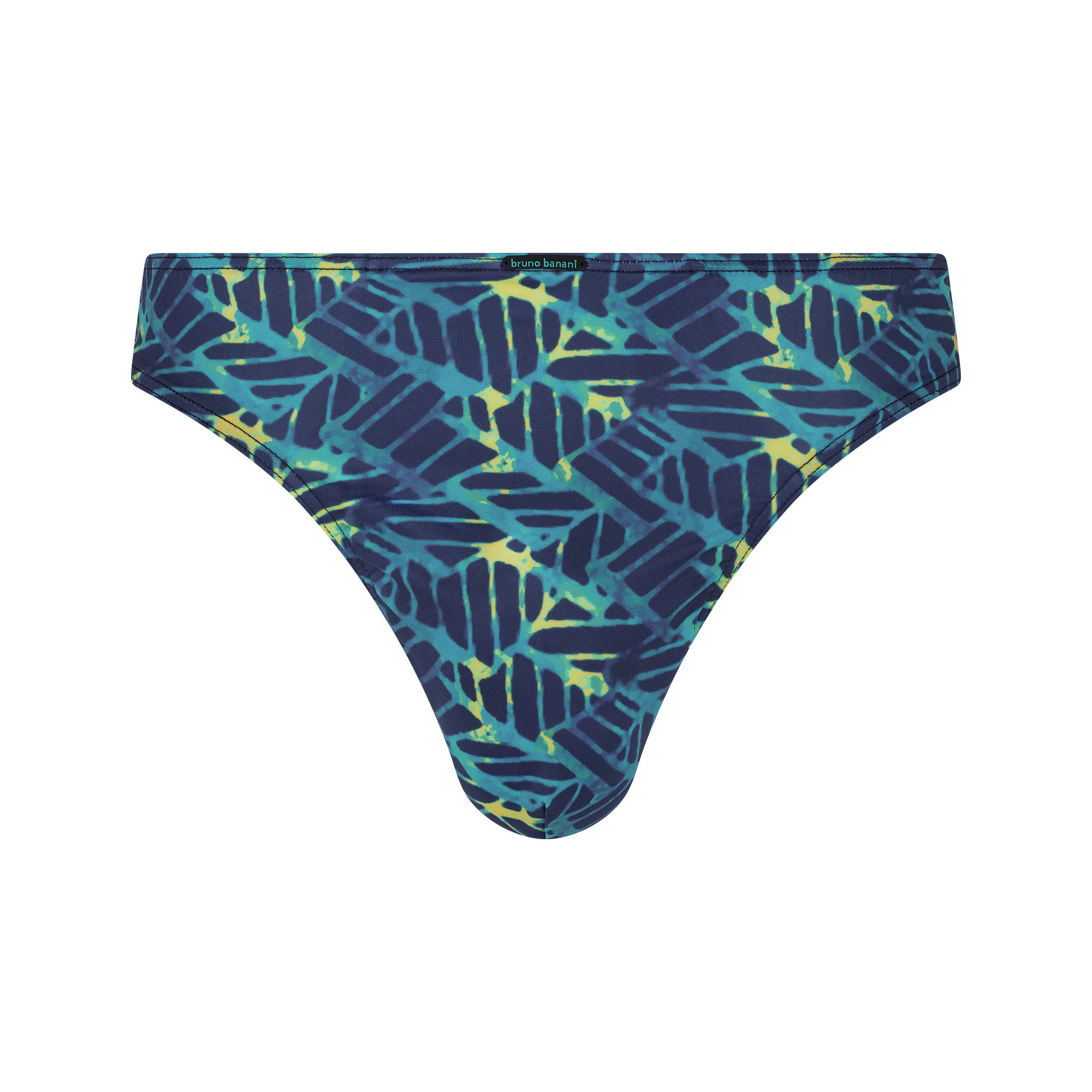 Herren-Slip, Badehose, Buntes Muster, Blaugrün, Elastischer Bund