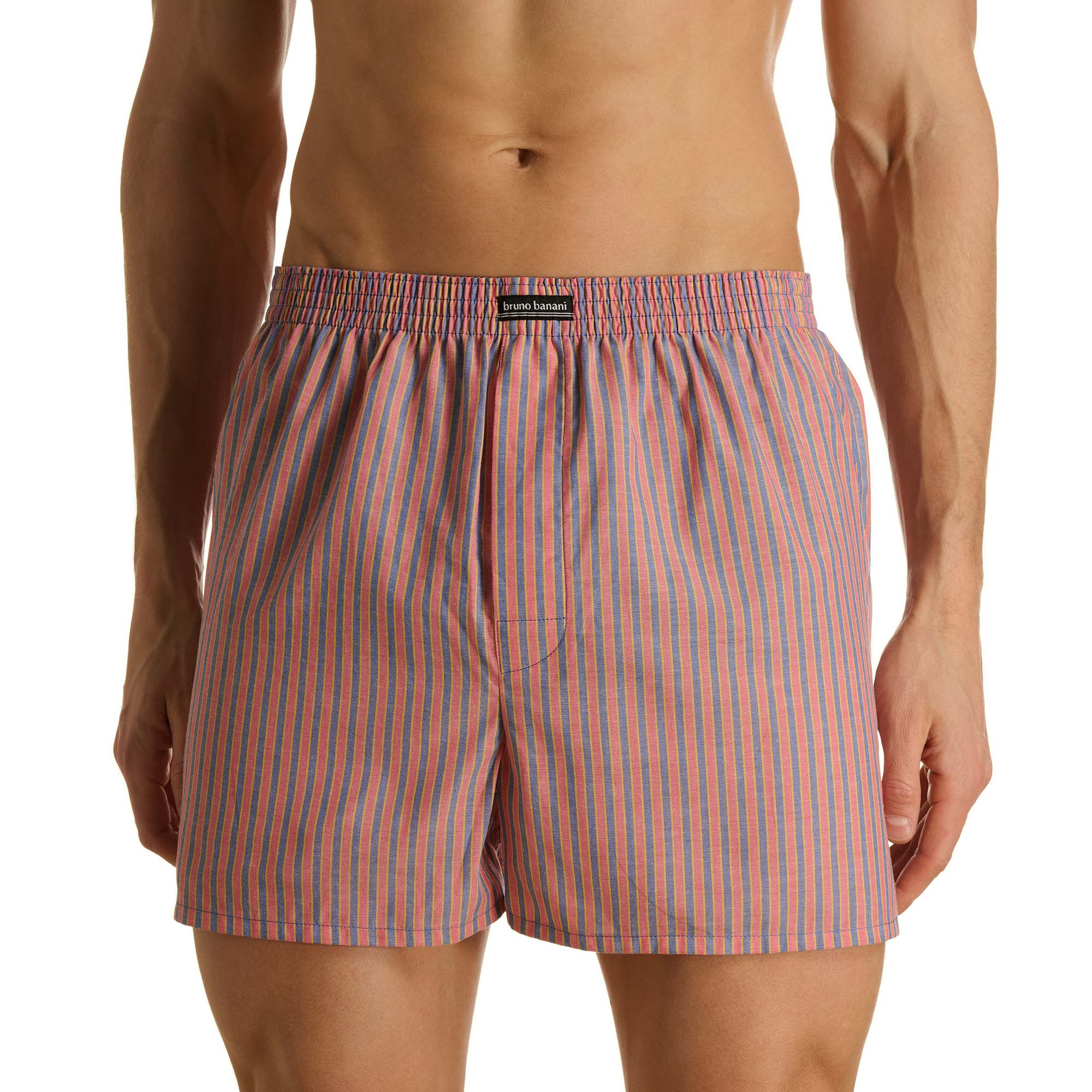 Boxershorts, Streifenmutter, Elastischer Bund, Atmungsaktives Material, Knit-Shorts