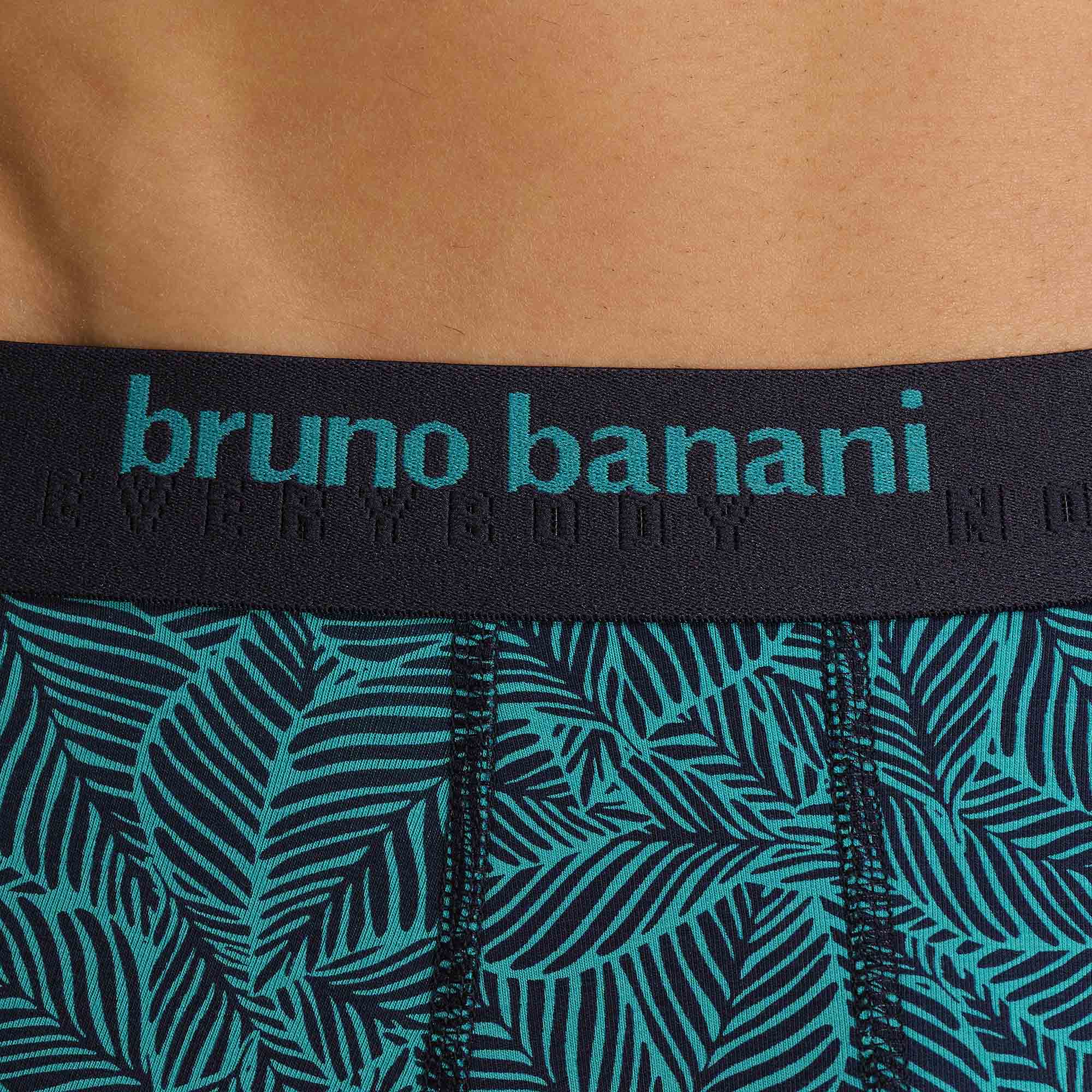 unterhosen, druck, palmenblatt, turquoise, stretch