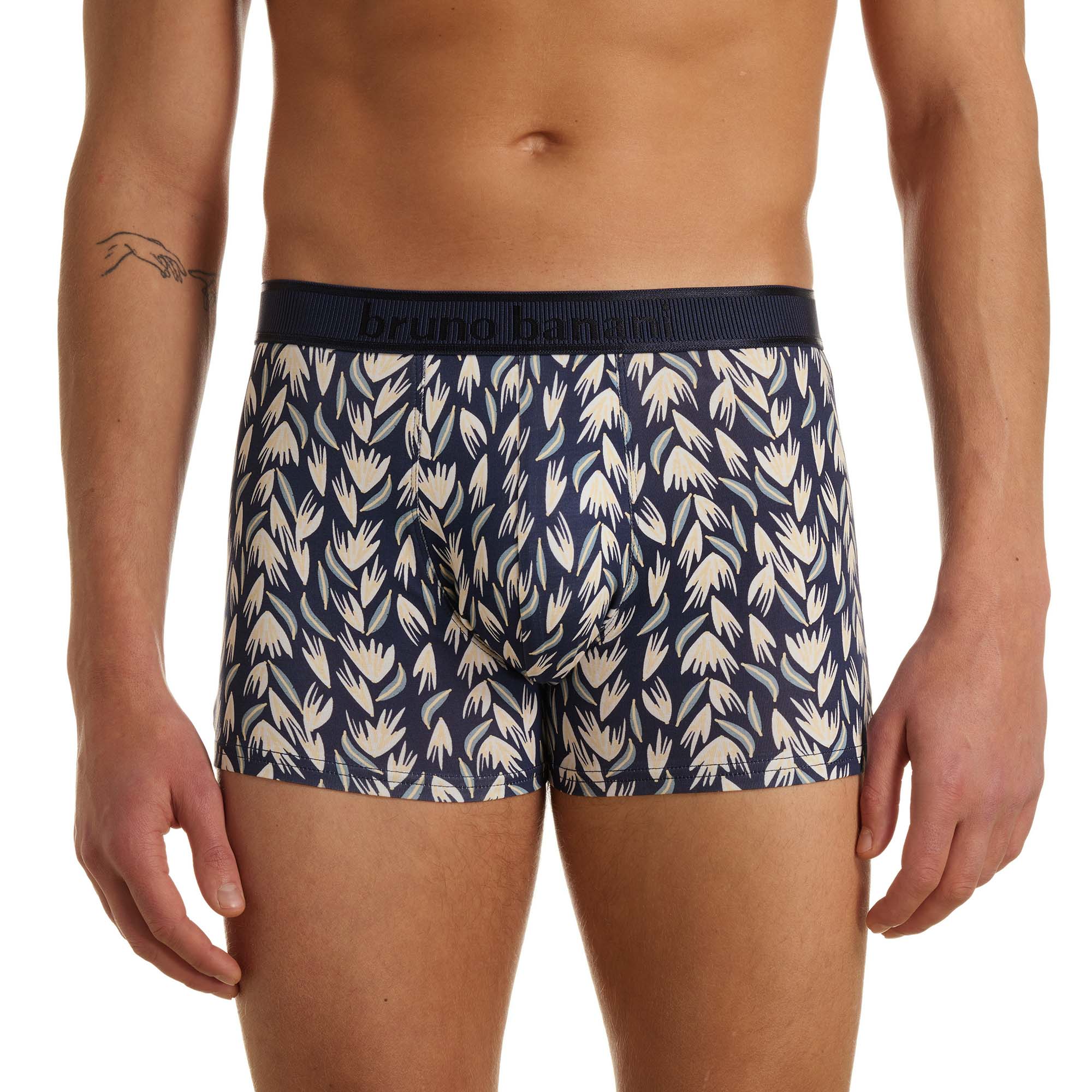 Unterhosen, Boxer, Druckmuster, Navy, Elastischer Bund