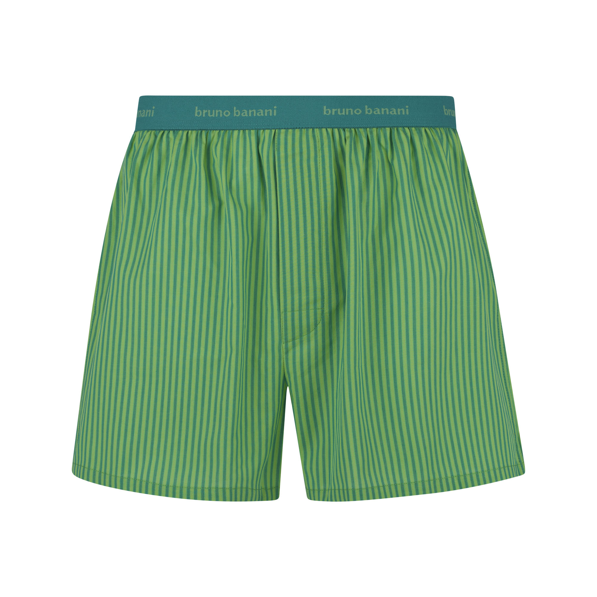 Boxer, grün gestreift, elastischer Bund, Shorts, Grün