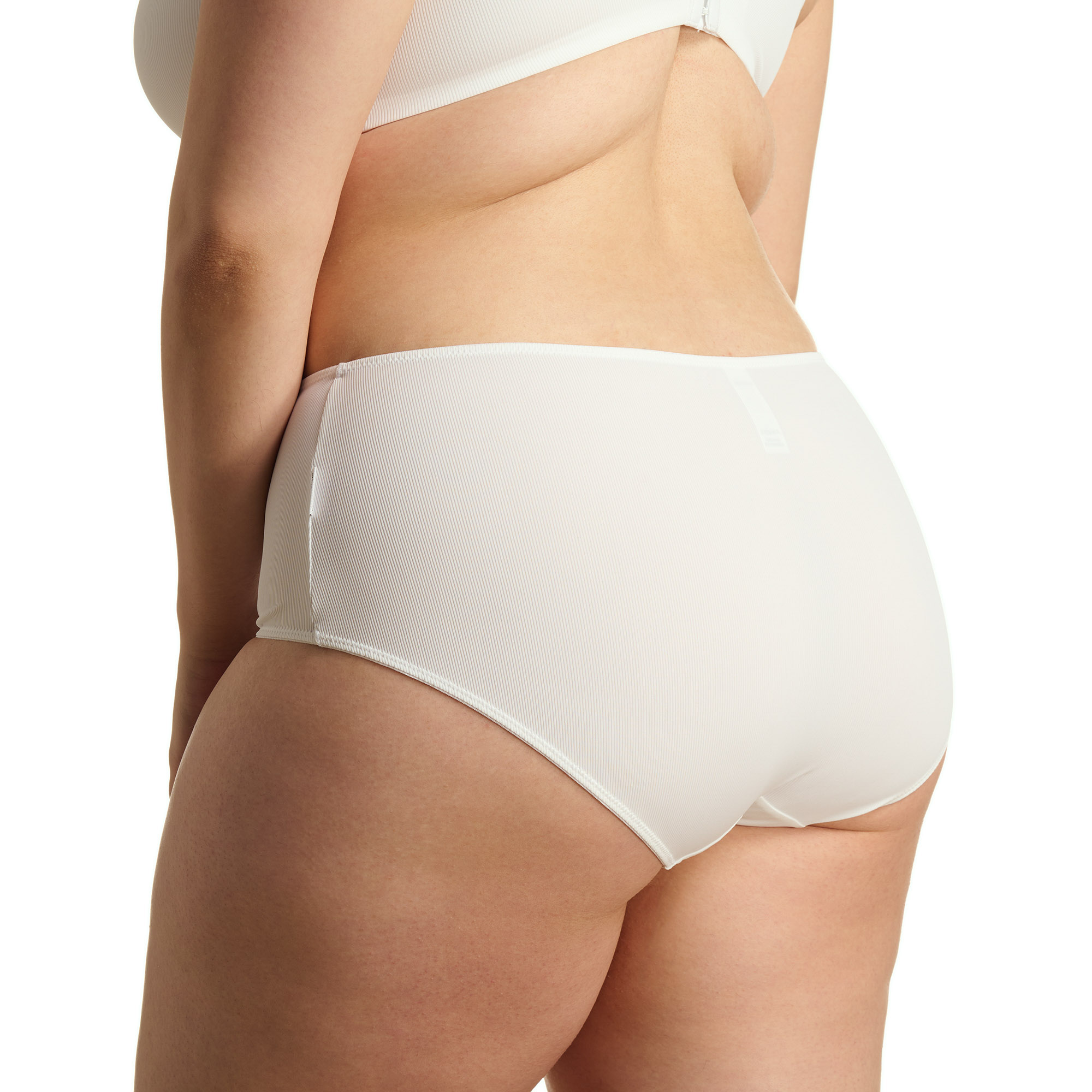 unterwäsche, slips, weiß, gerippt, hohe taille