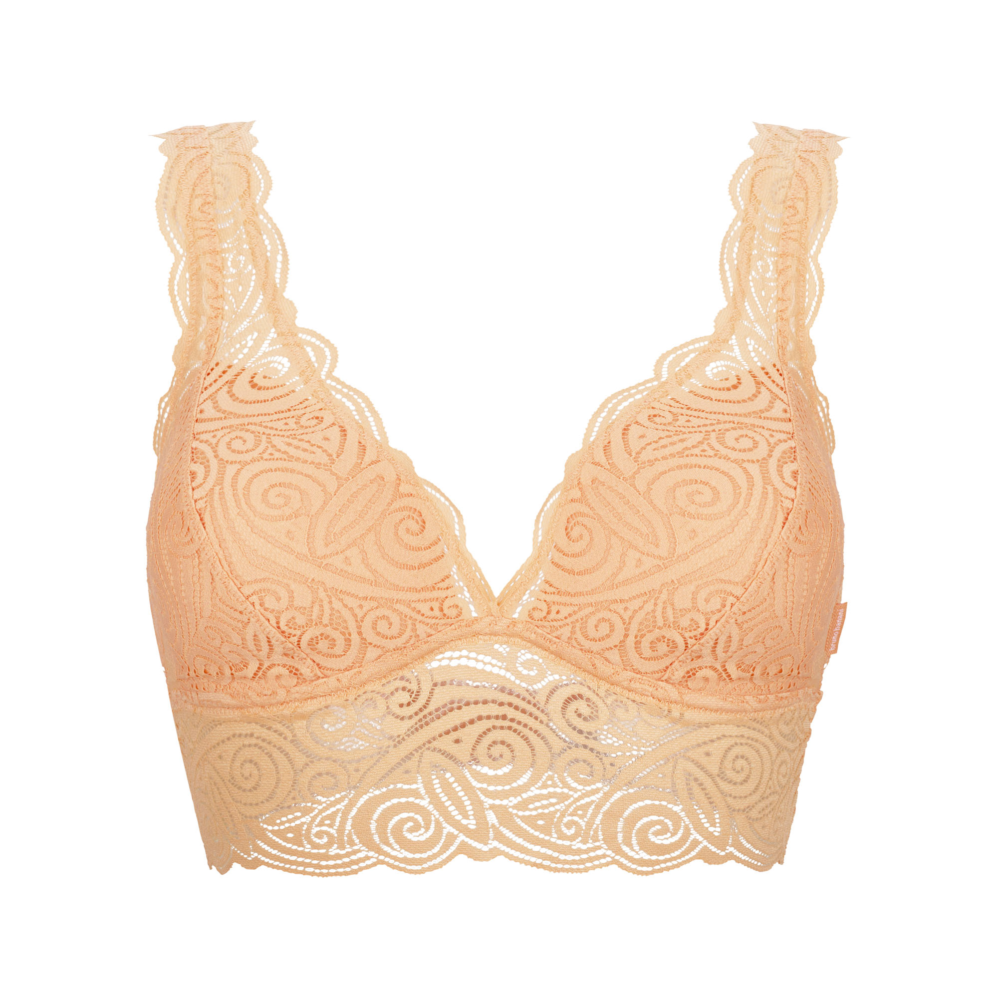 BH Lace Bra, Peach Lace, Lace Bralette, Underwear, Crochet Pattern