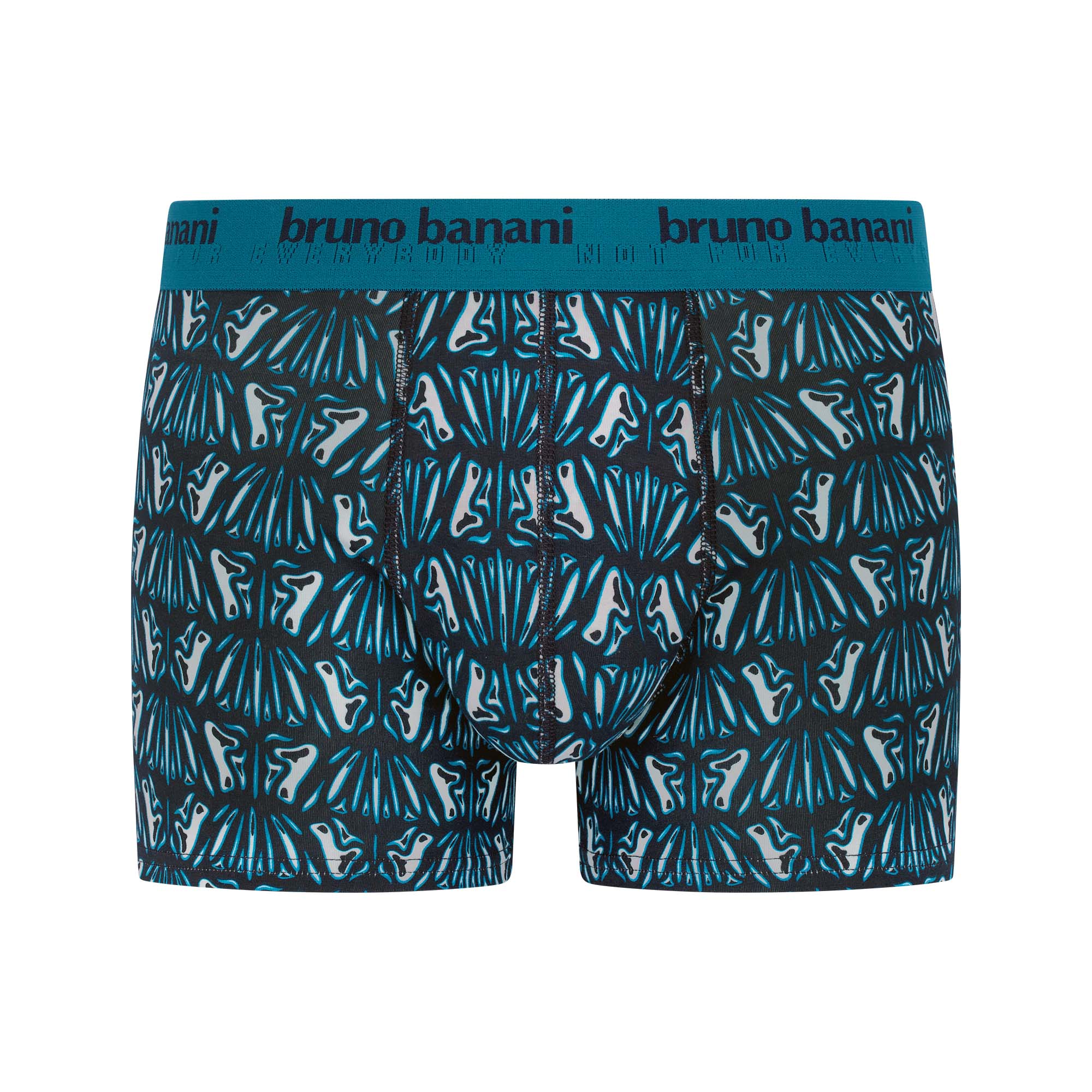 Boxershorts, Unterwäsche, gemustert, blau, elastischer Bund