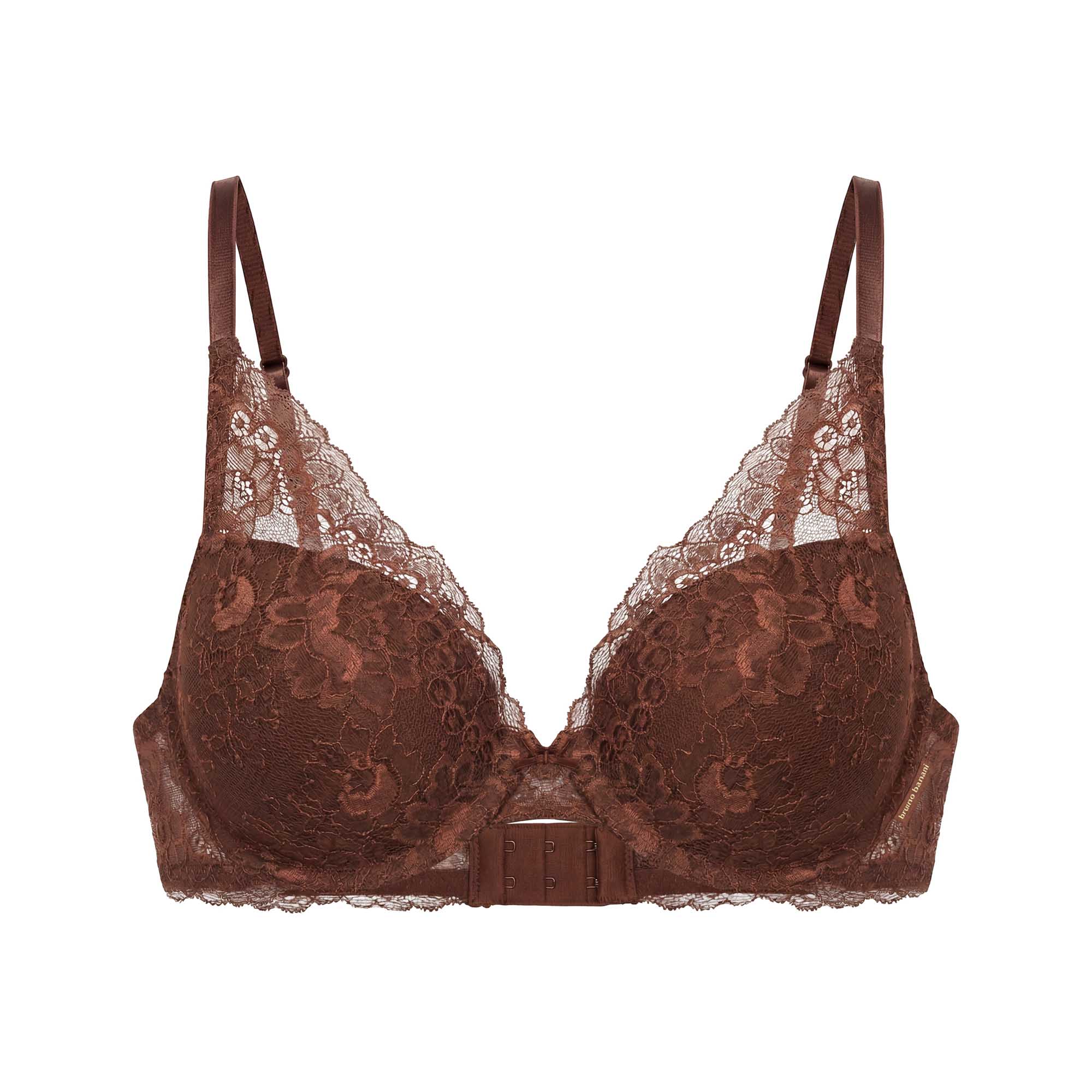 BH-Lace, BH, Spitzen-BH, Braun, Unterwäsche