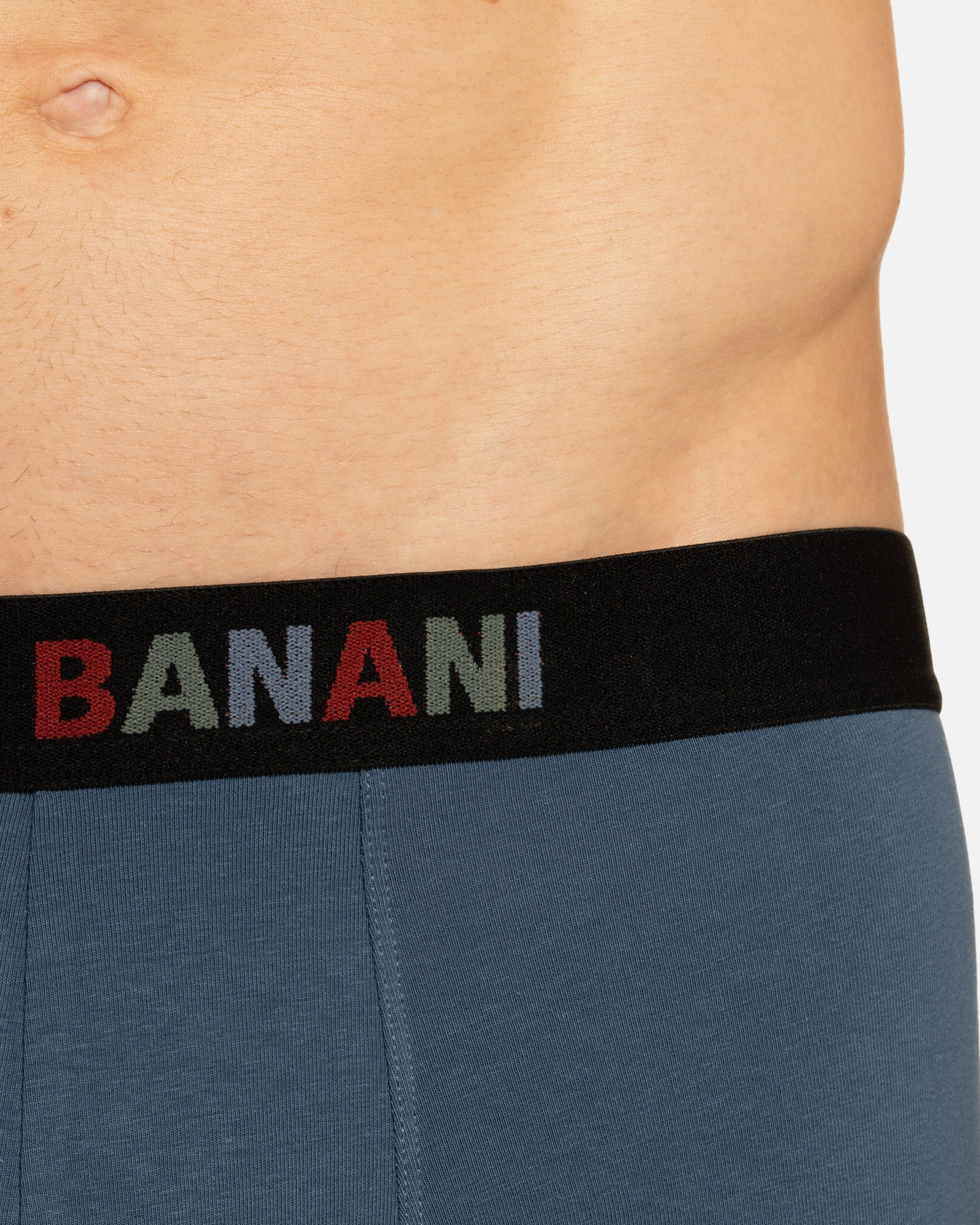 slim-fit, Boxer, Taillengummi, elastisch, blau-grau