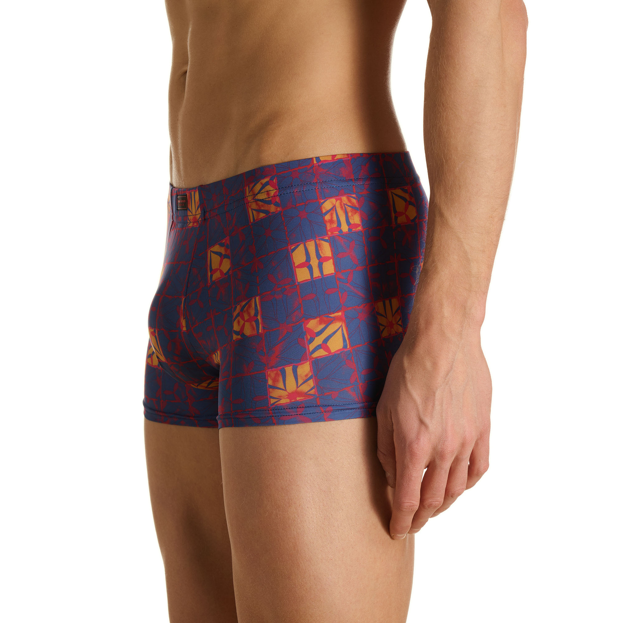 Boxer-Shorts, gemustertes Unterwäsche, Unterwäsche, Blau, Orange