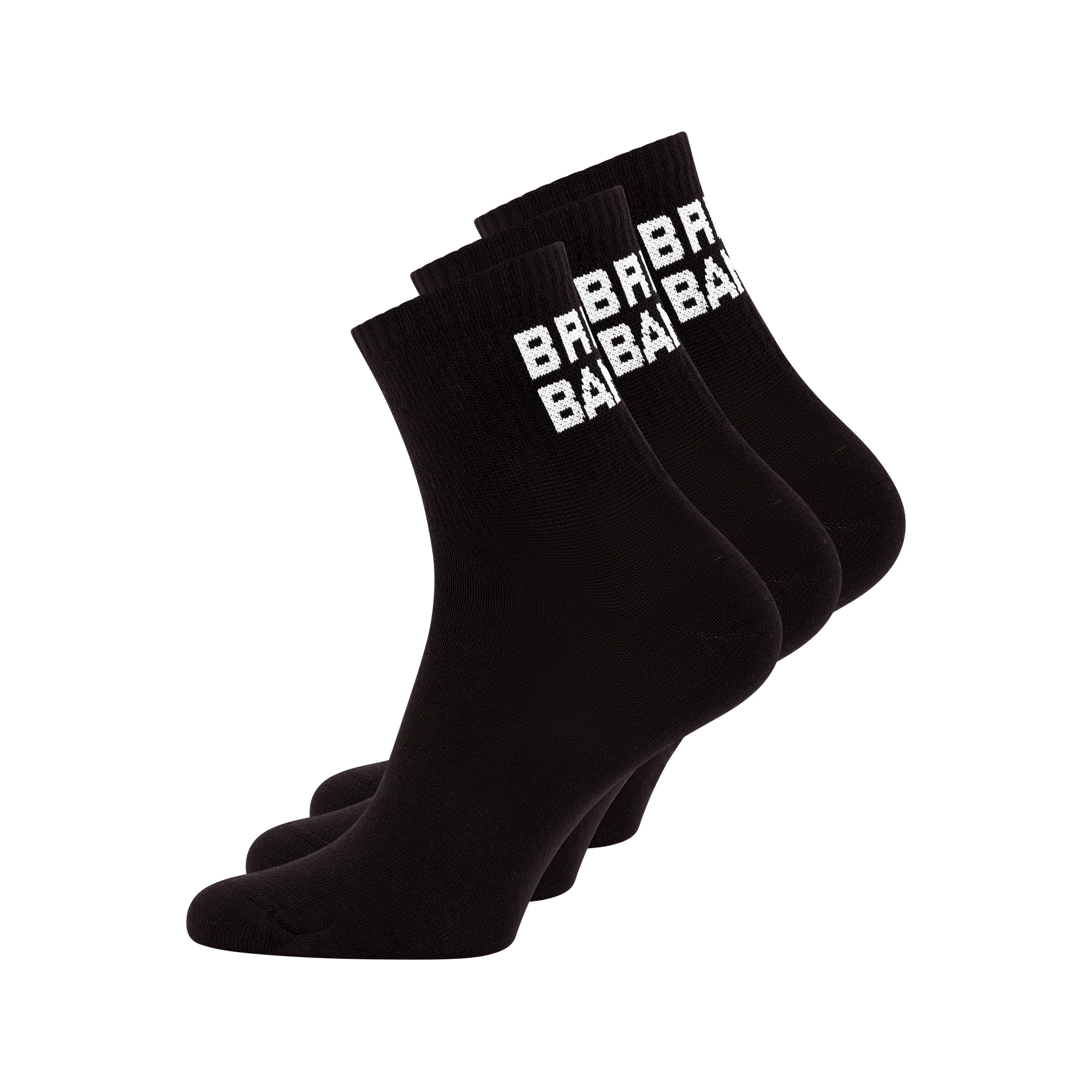 Socken, Socken, Knöchelhoch, Schwarz, Gestrickt, Logo-Band