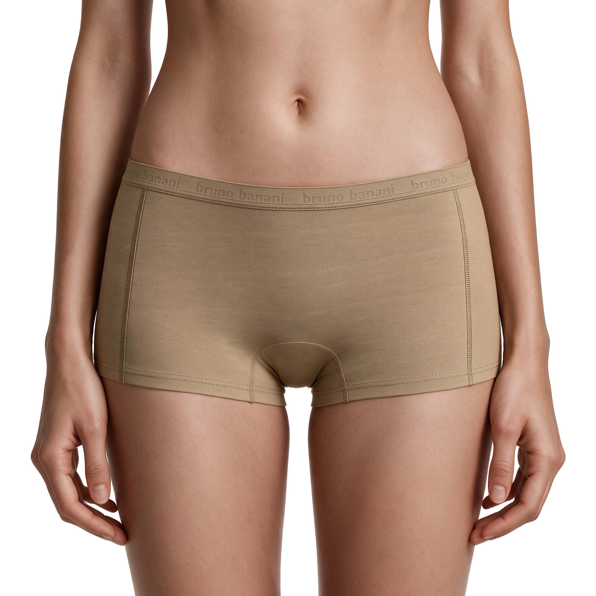 Bikini-Shorts, Beige, Plattform-Branding, Weiche Baumwolle, Unterwäsche