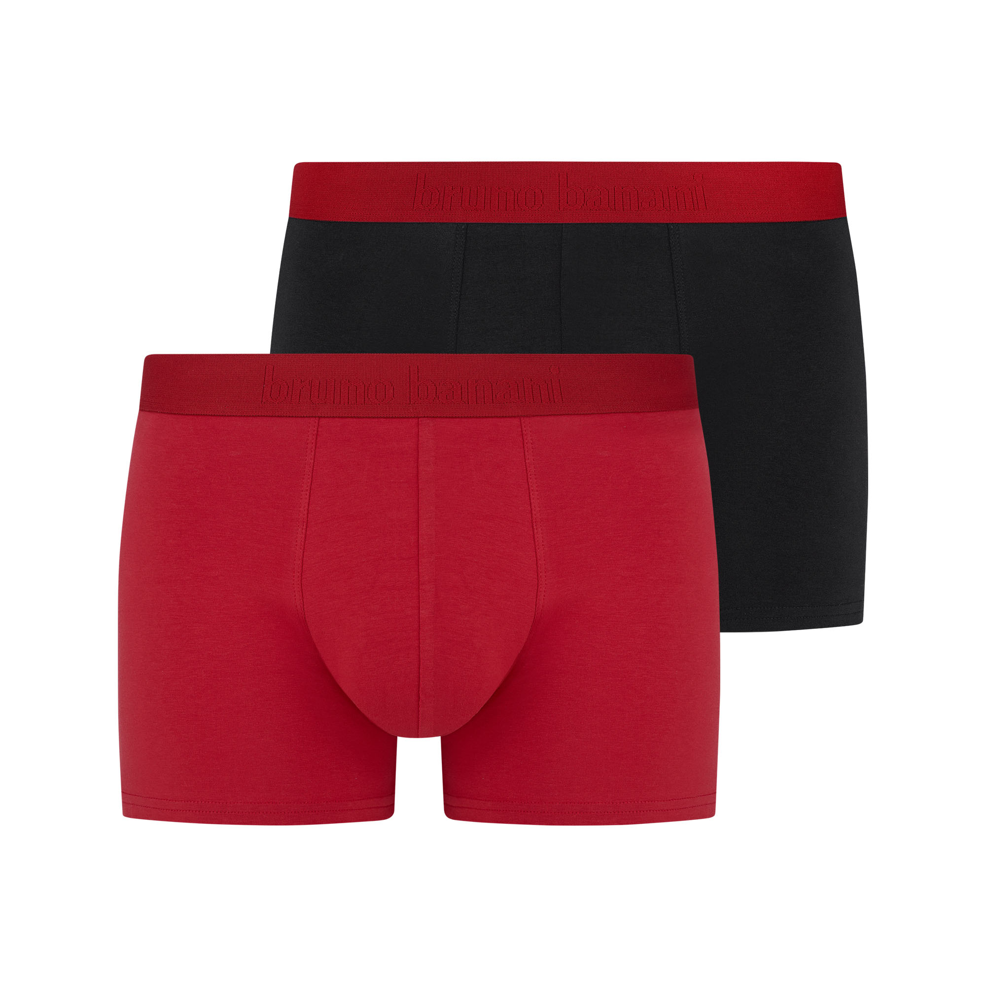 Herrenboxer, Boxershorts, Textilunterwäsche, Rot, Schwarz