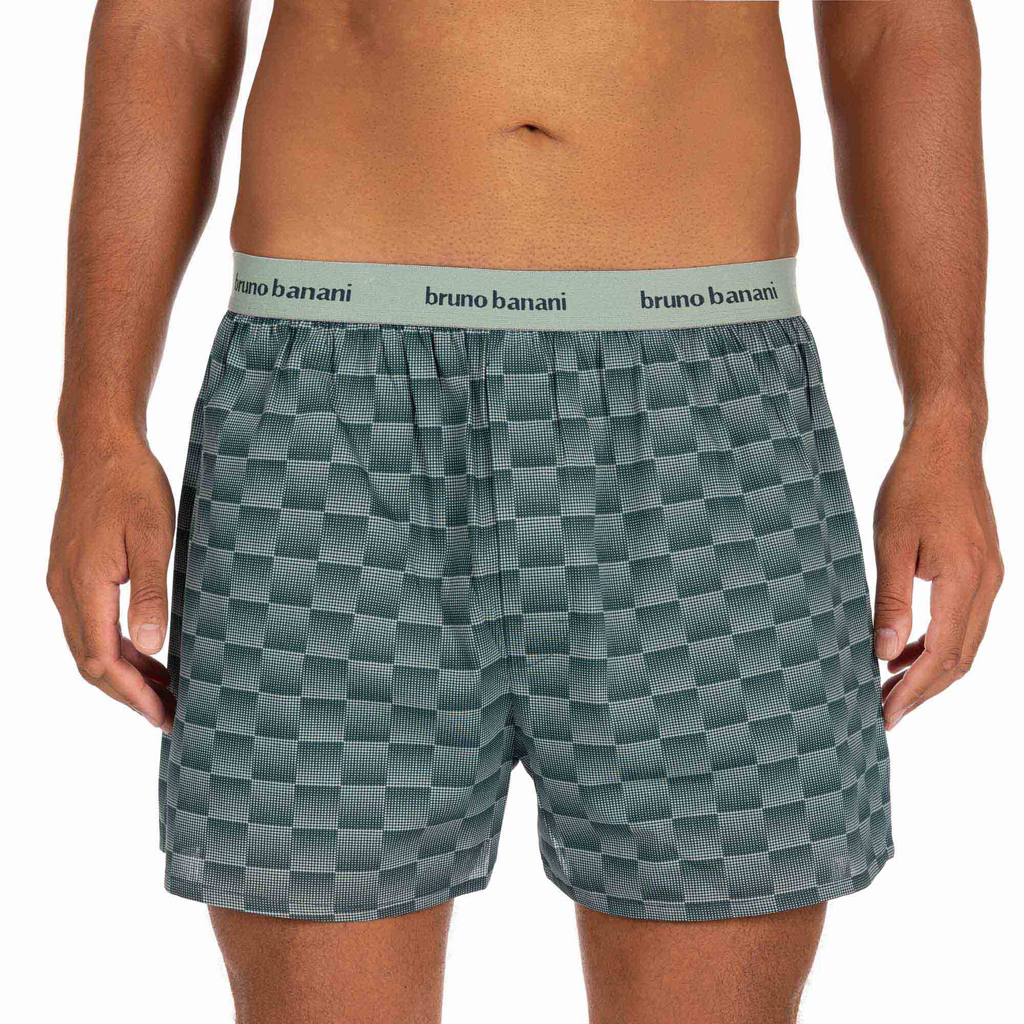 Boxershort Graphic Check Bund aussen