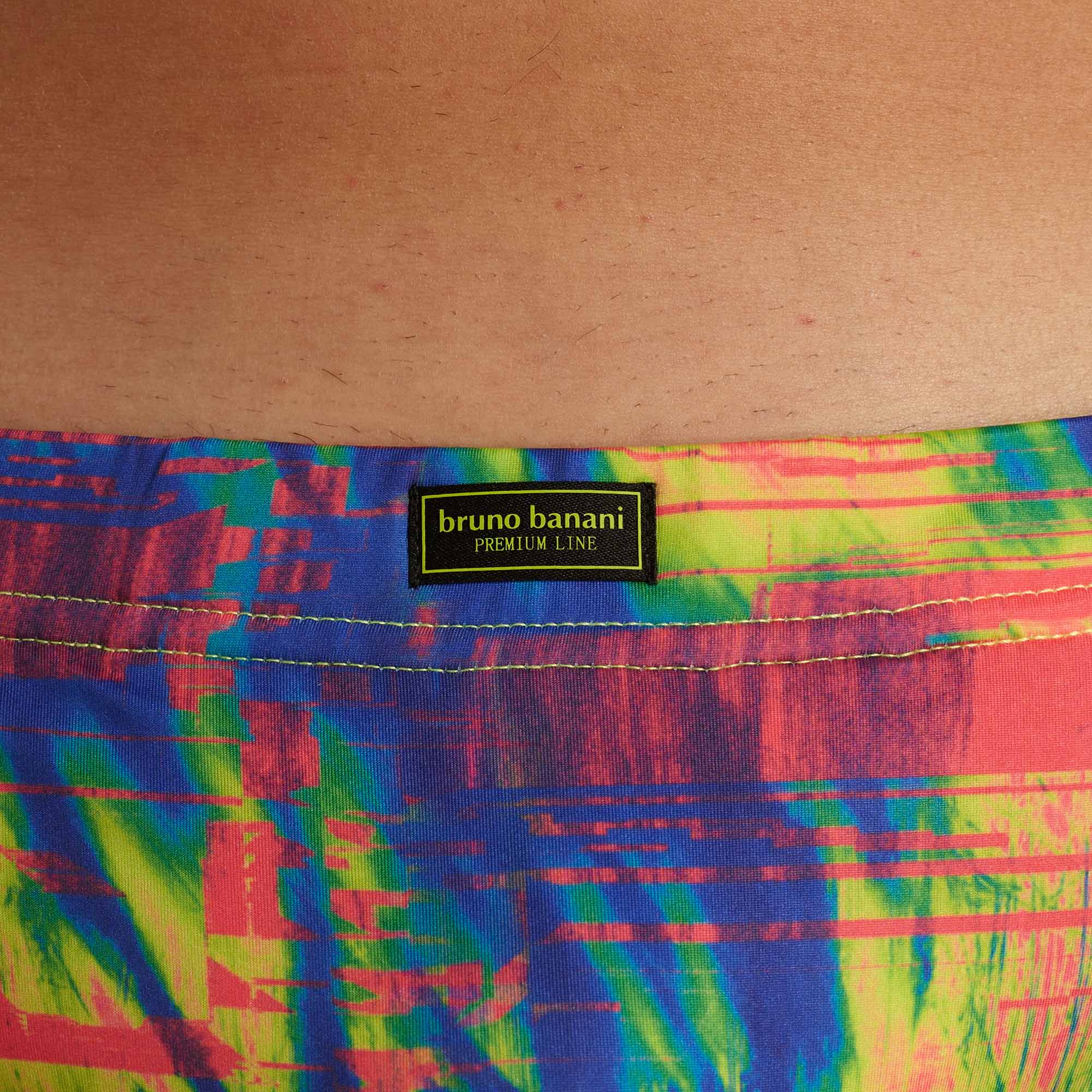 boardshorts, swimwear, neon, pattern, bruno banani label