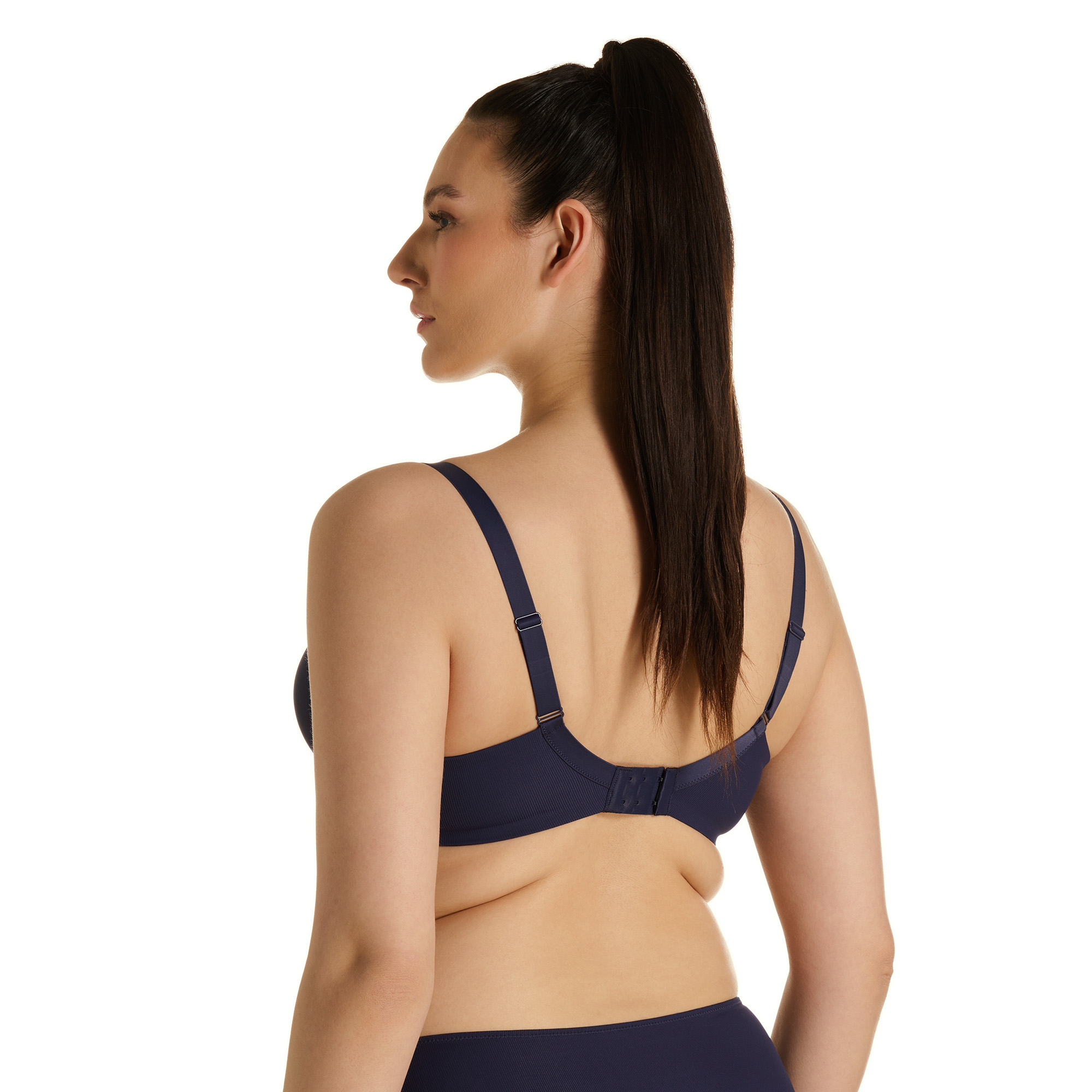bh bh, marine bra, rückansicht, verstellbare straps, verschluss