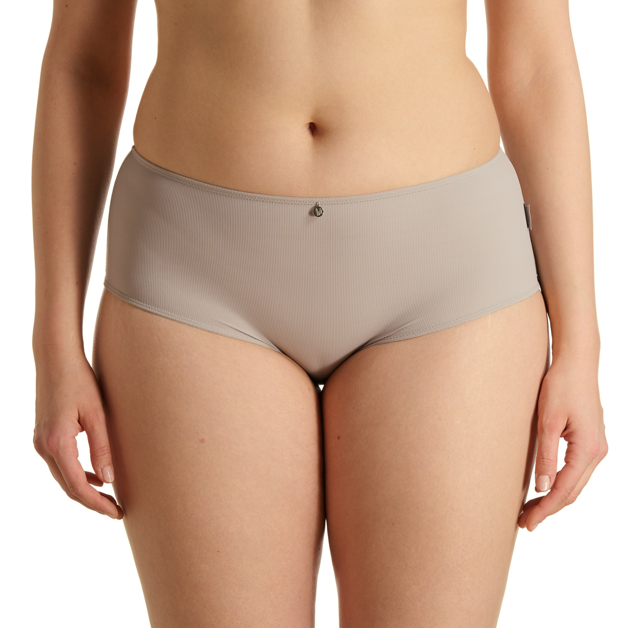 unterwäsche, bikini-slip, taillenumfang, nahtlos, beige