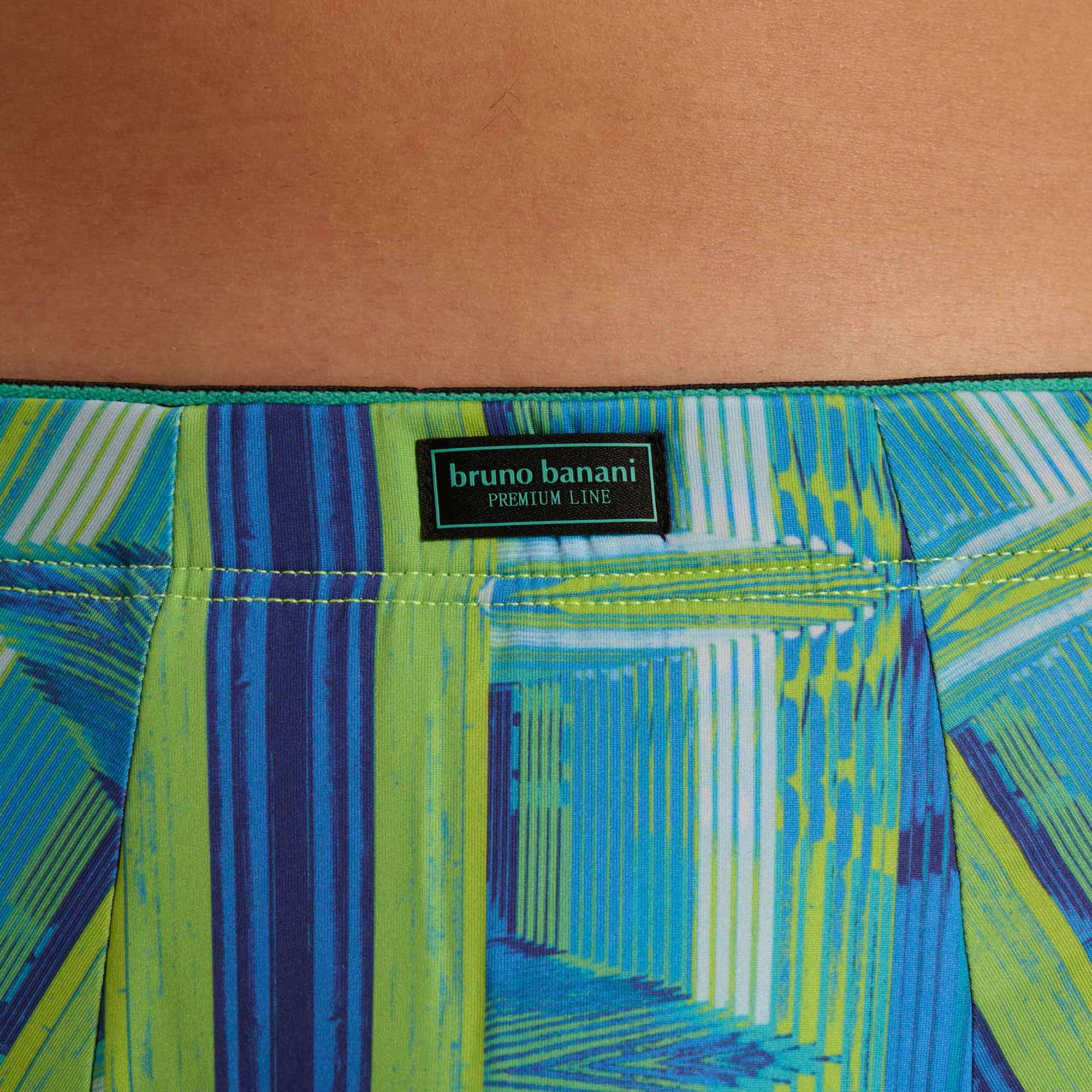 kurzeh, board shorts, helles Muster, mehrfarbig, elastischer Bund