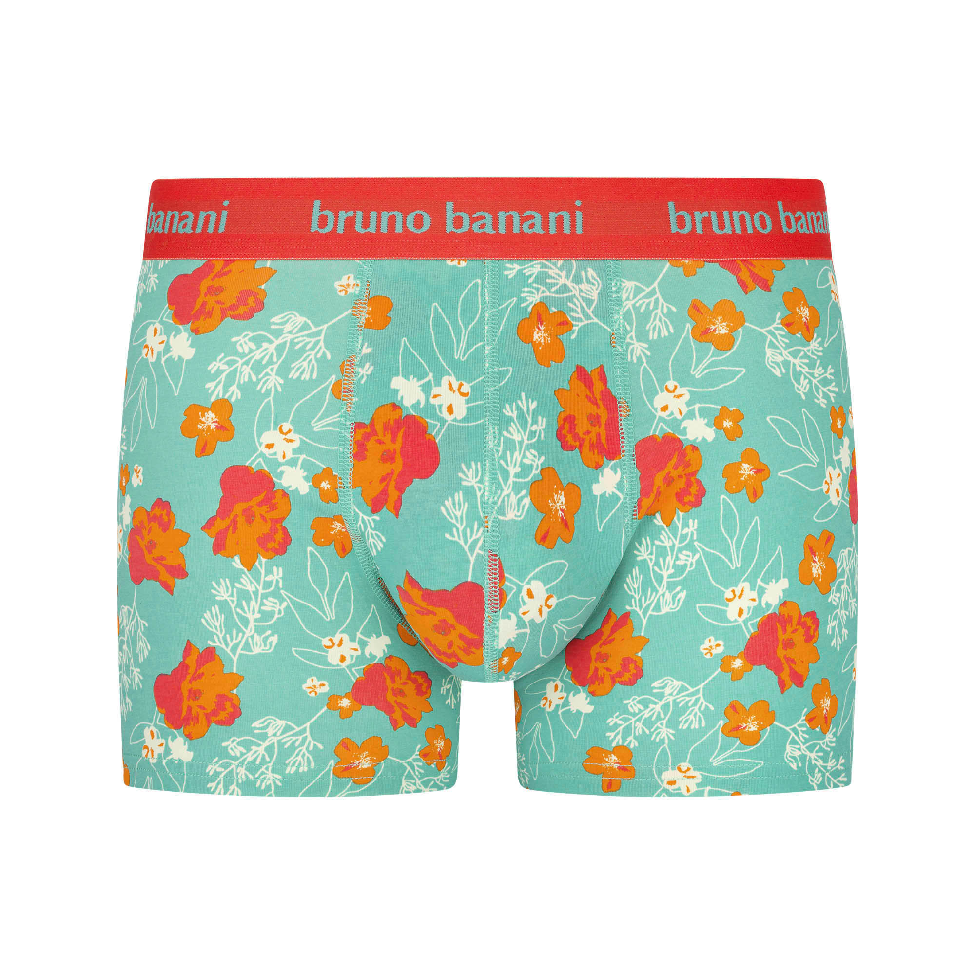 Hose, Unterwäsche, Druck, Blumen, Mintgrün