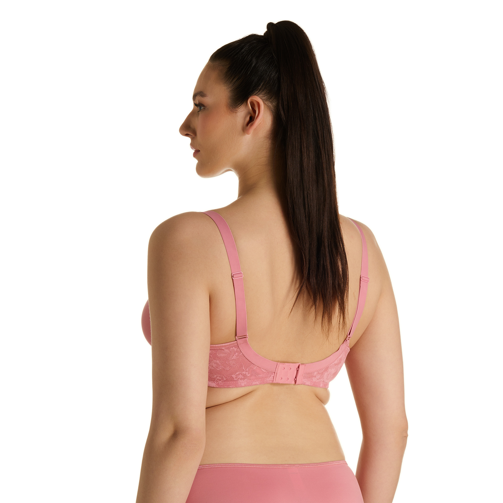 BH, Lace, Pink, Lingerie, Back-closure