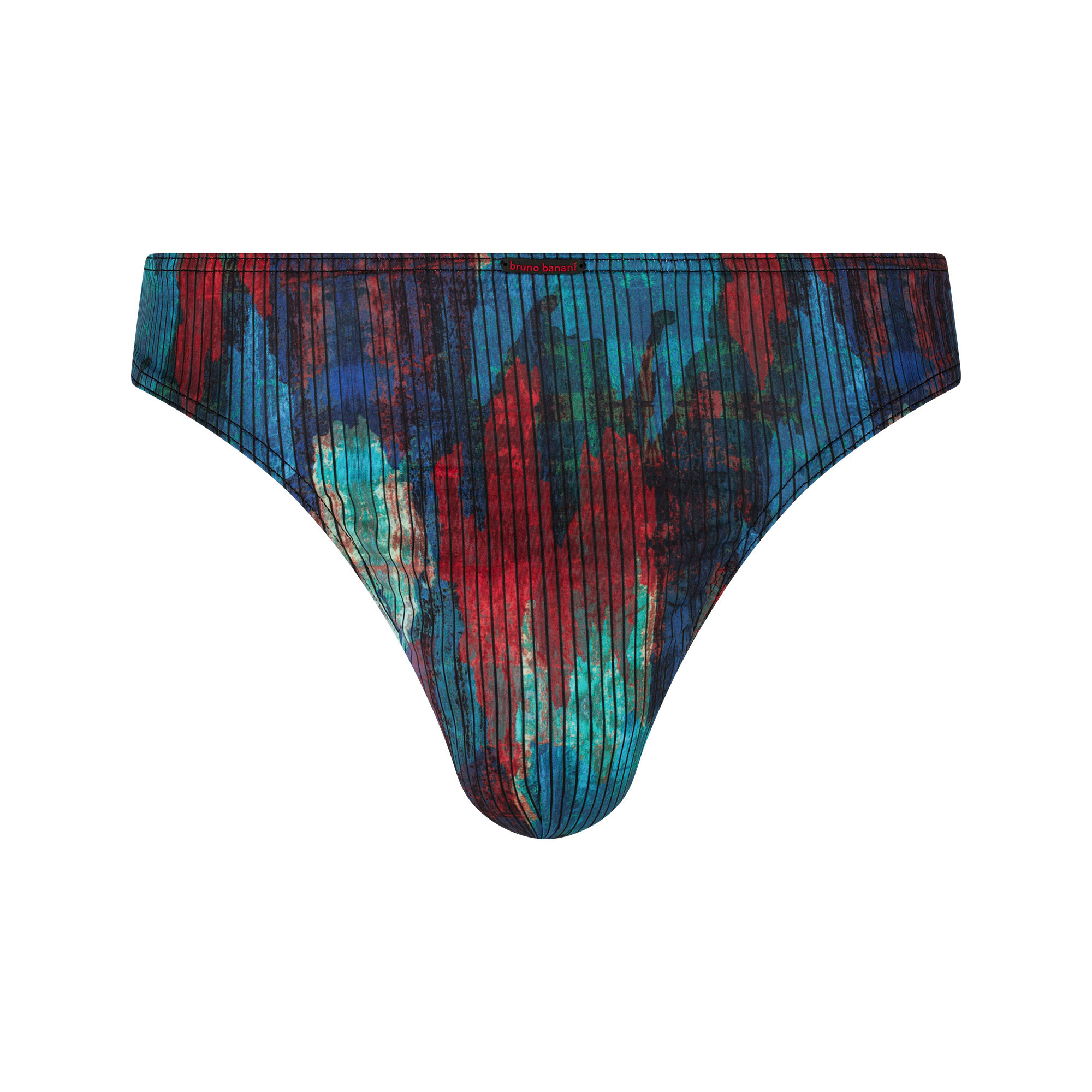 Bikini-Unterteil, Badebekleidung, Tie-Dye, Streifen, Tief ausgeschnitten