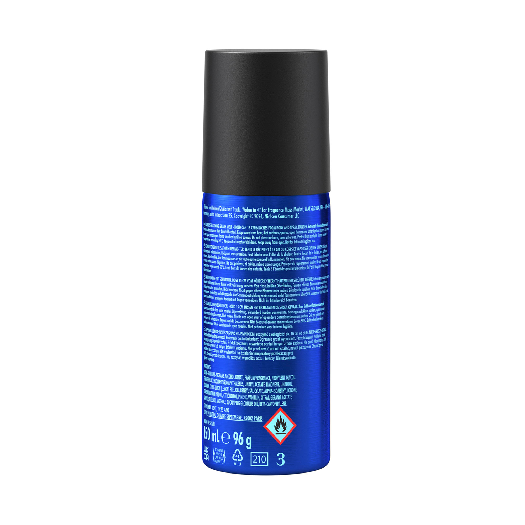 Energy Deo Spray 150 ml Kosmetik, Alkohol, Bier, Getränk, Flasche, Zinn, Kann, Spraydose