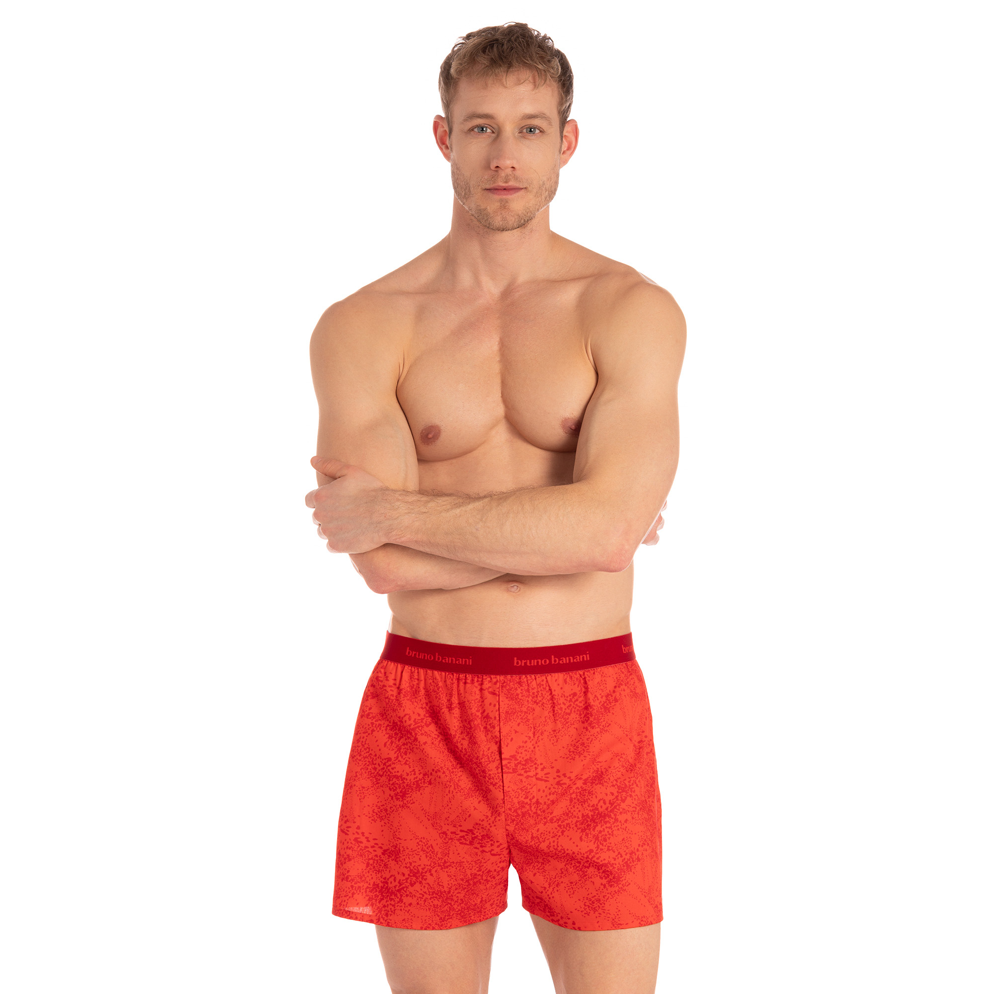 Boxershort Strewn waistband outside Bekleidung, Kurze Hosen, Person, Badehose