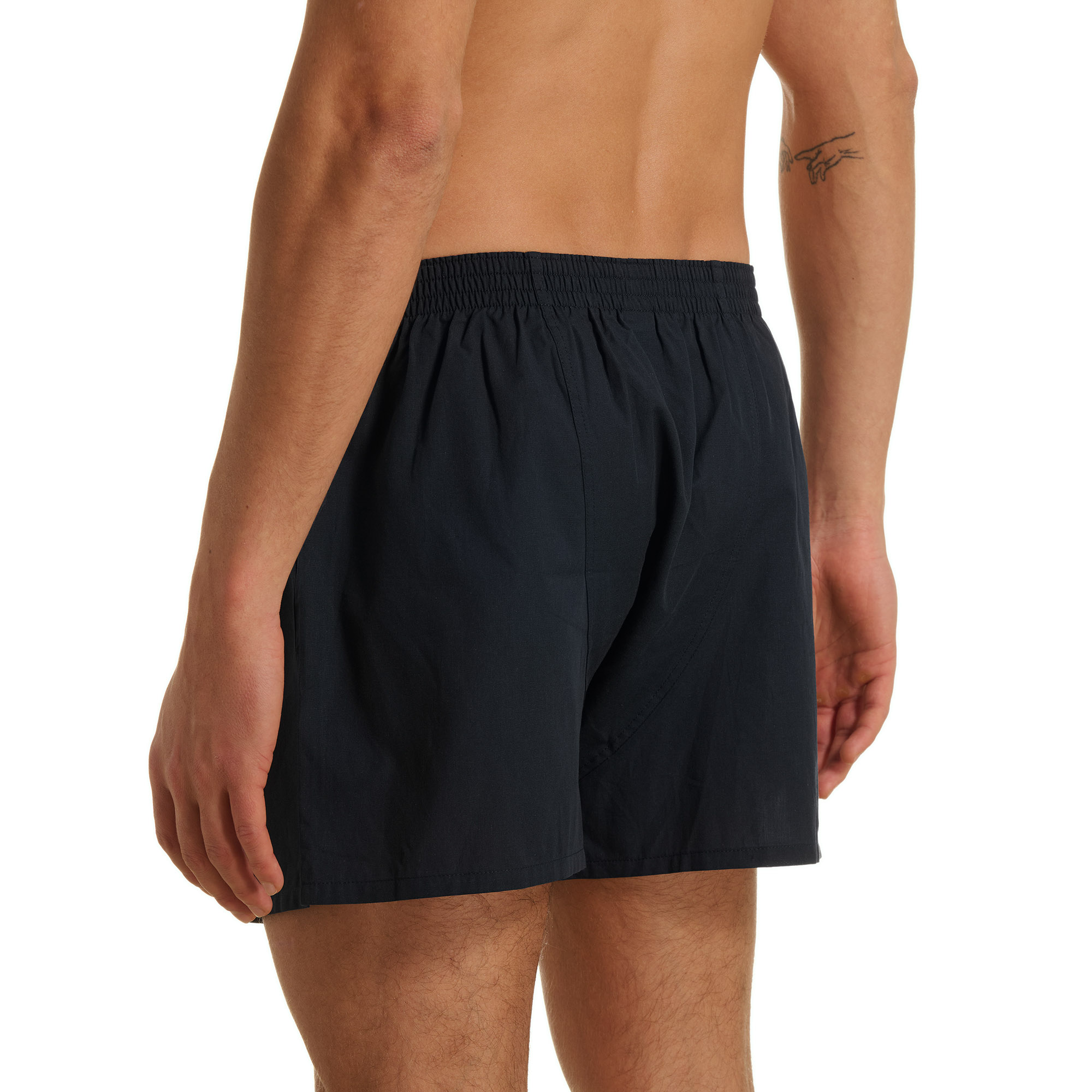kurzeh shorts, Badeshorts, schwarz, elastischer bund, herren