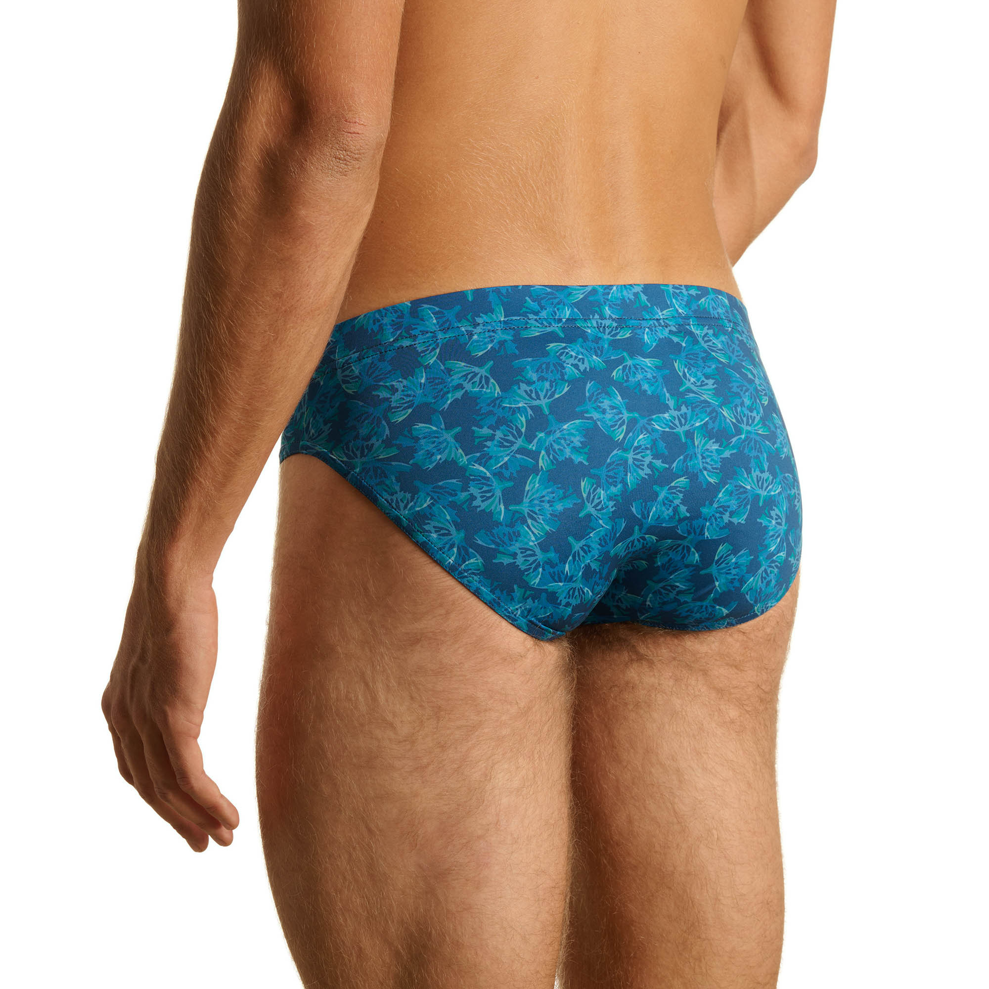 Badehose, Muster, Blau, Herren, Swimming