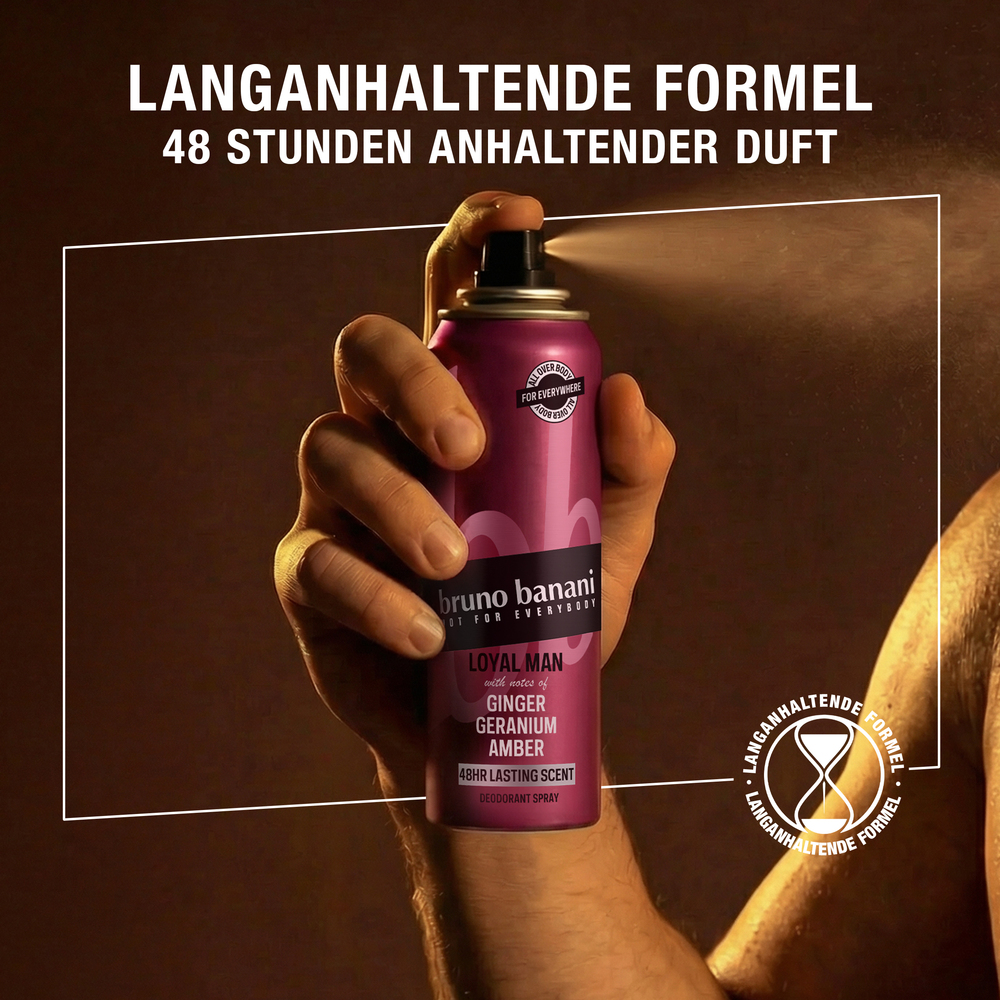 Deodorant, Spray, Langanhaltende Formeln, Ginger, Amber