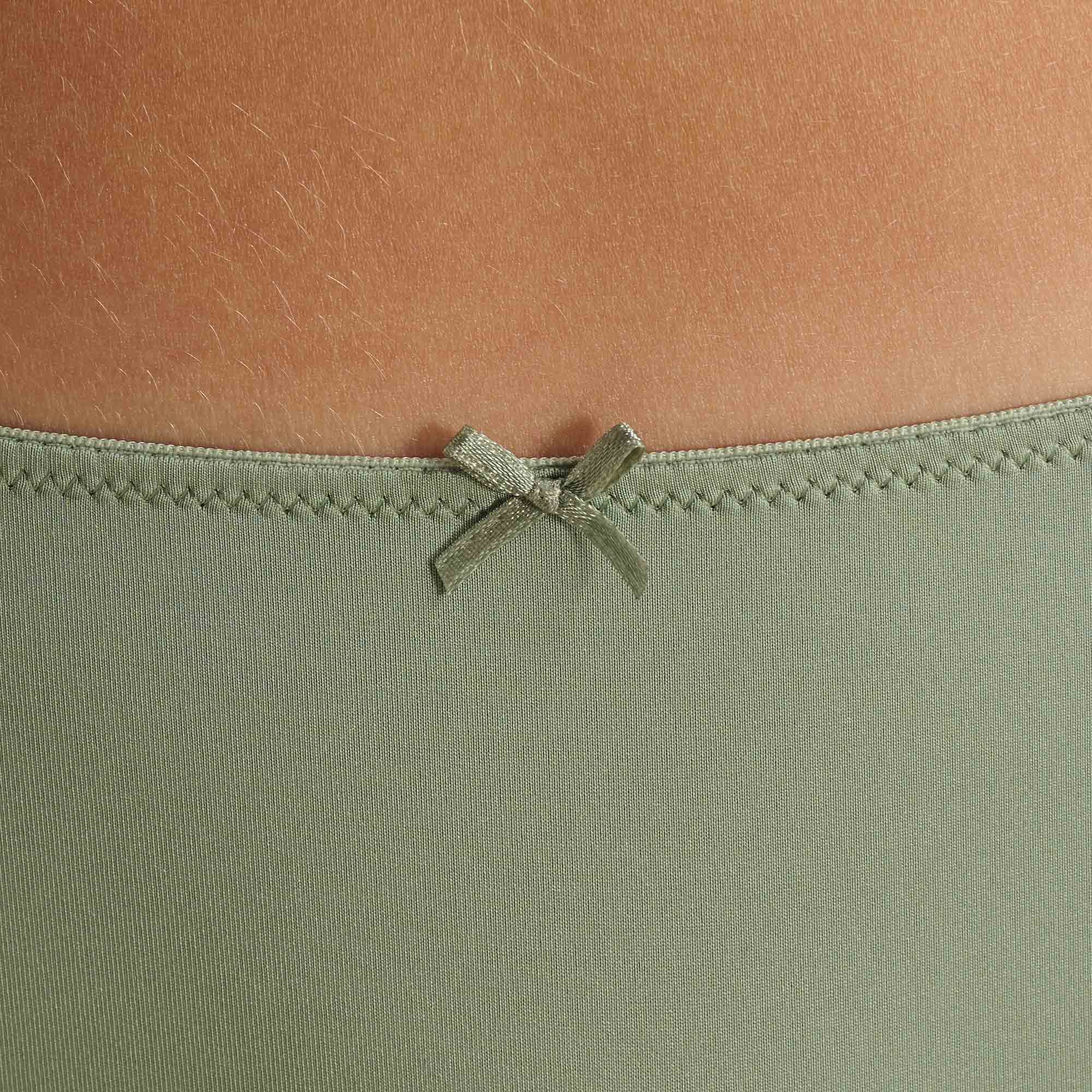 bralette, Träger, Grün, Satin, Schleife