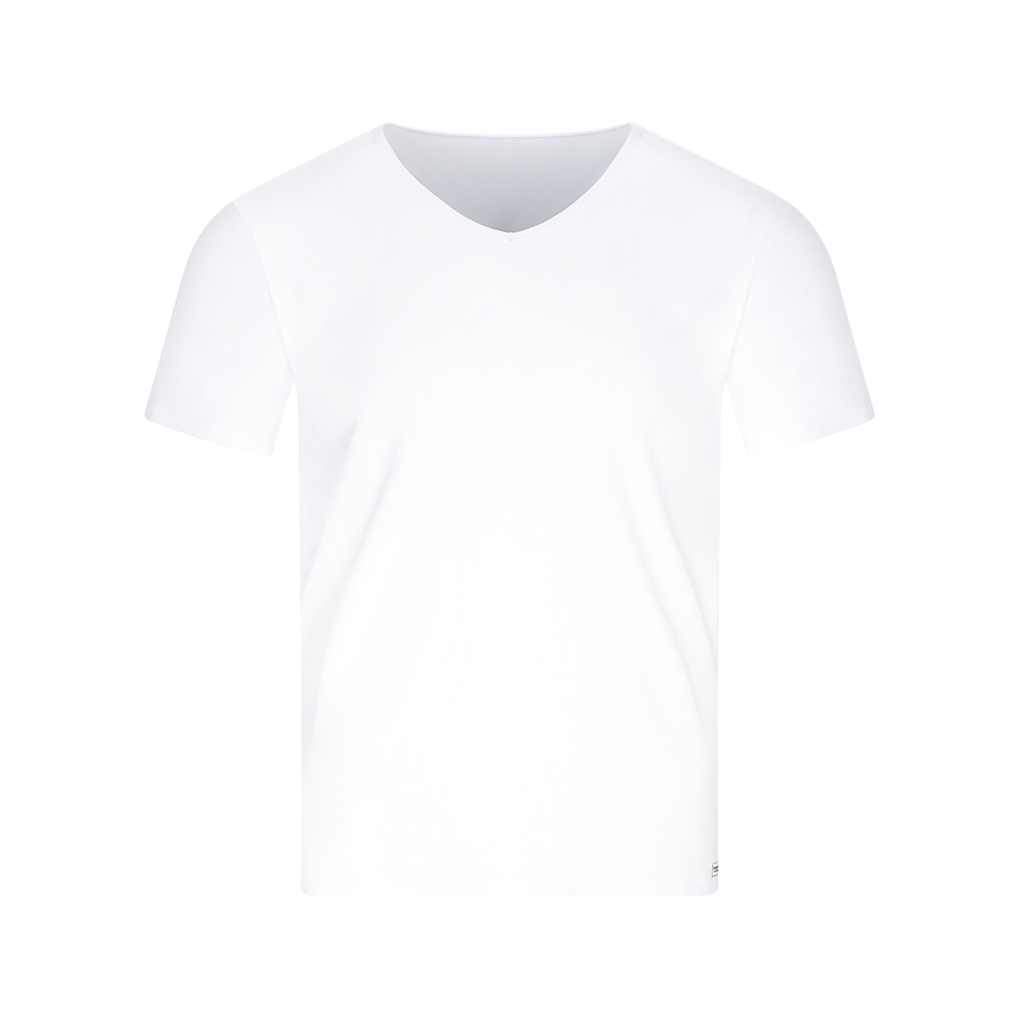 V-Shirt Fine Rib Bekleidung, T-shirt