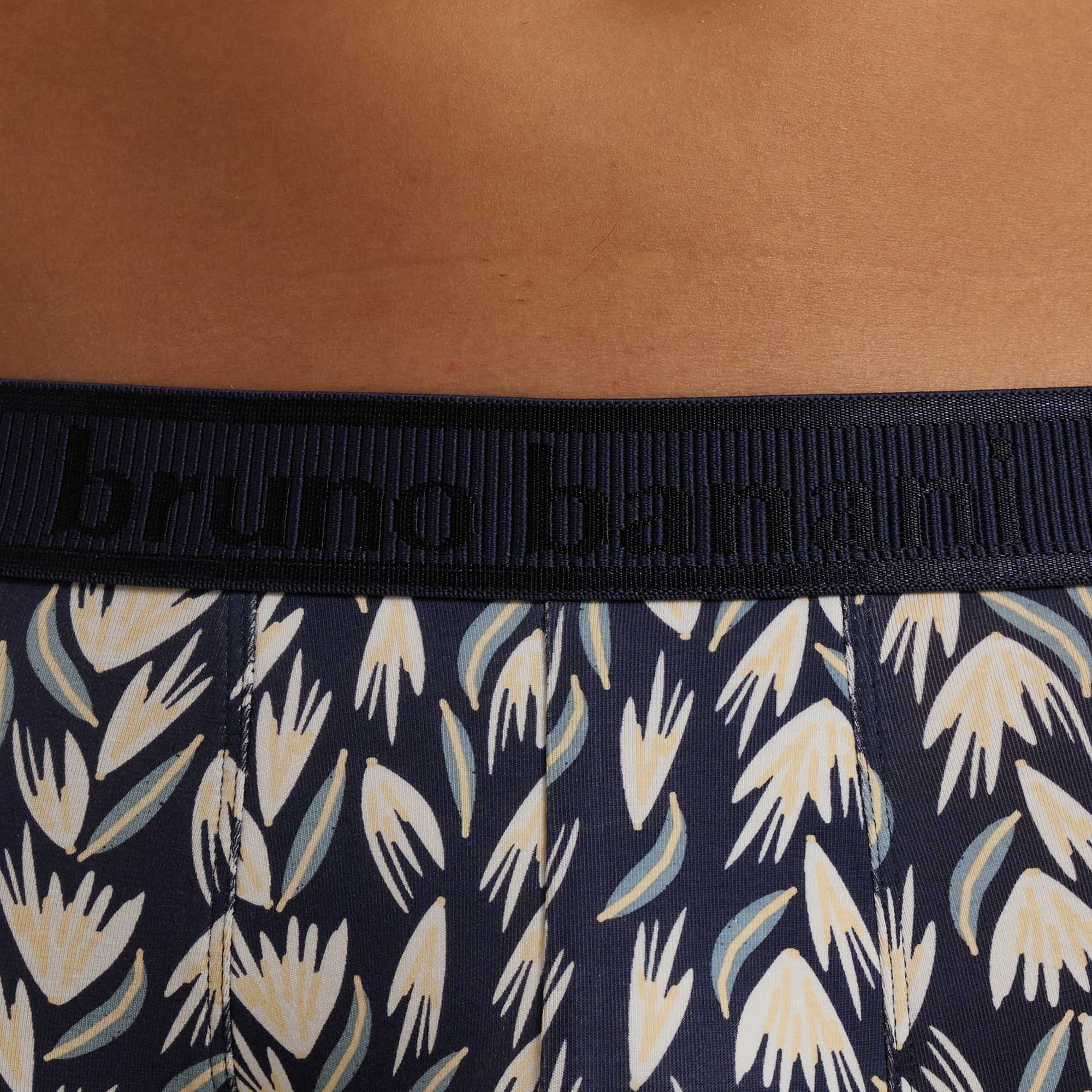unterwäsche, taillenbund, muster, navy, print
