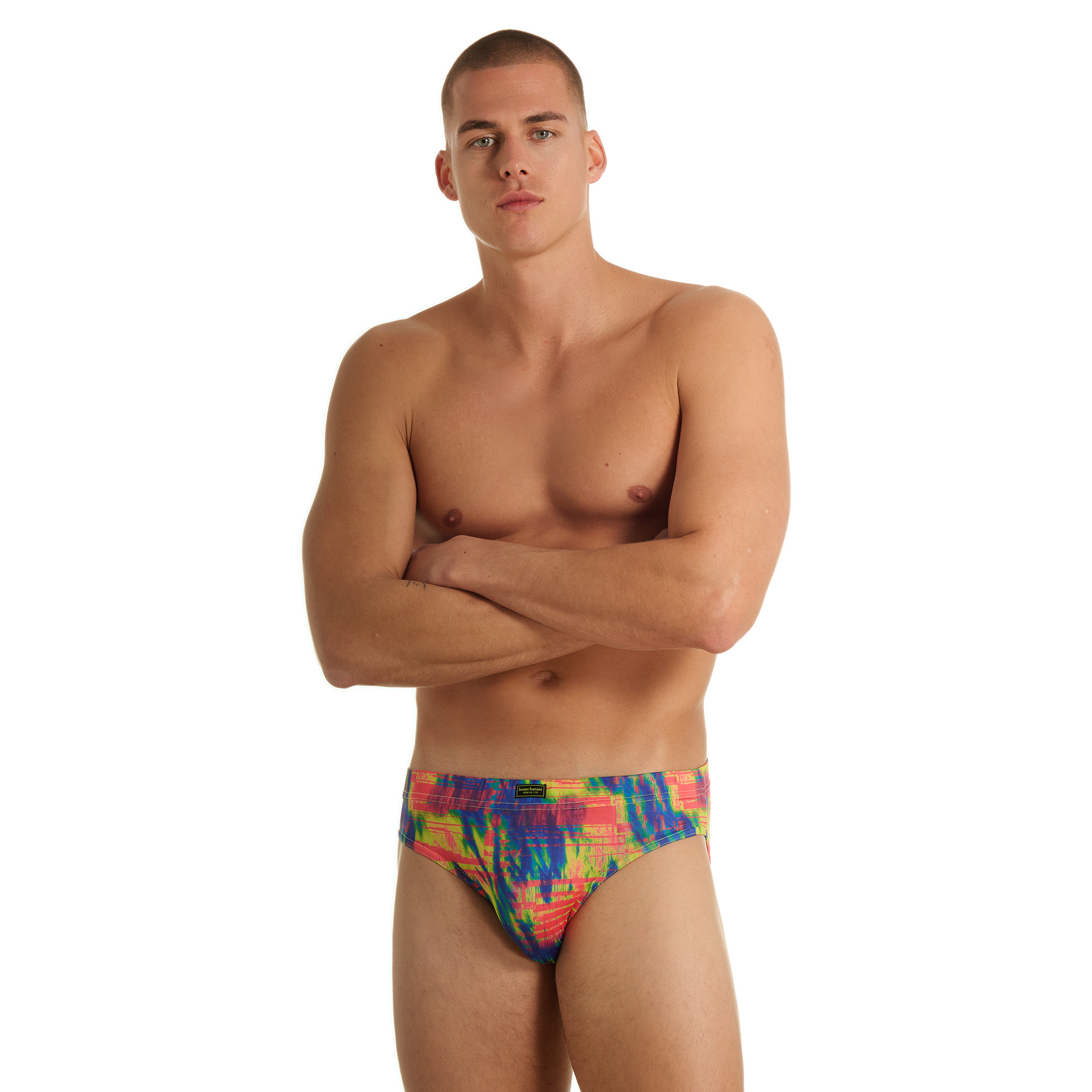 Sport-Badehose, Badehose, Multicolor, Pattern, Schlicht