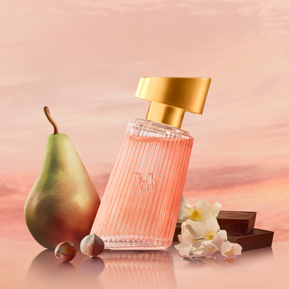 parfum, flakon, rosa, pada, schokolade