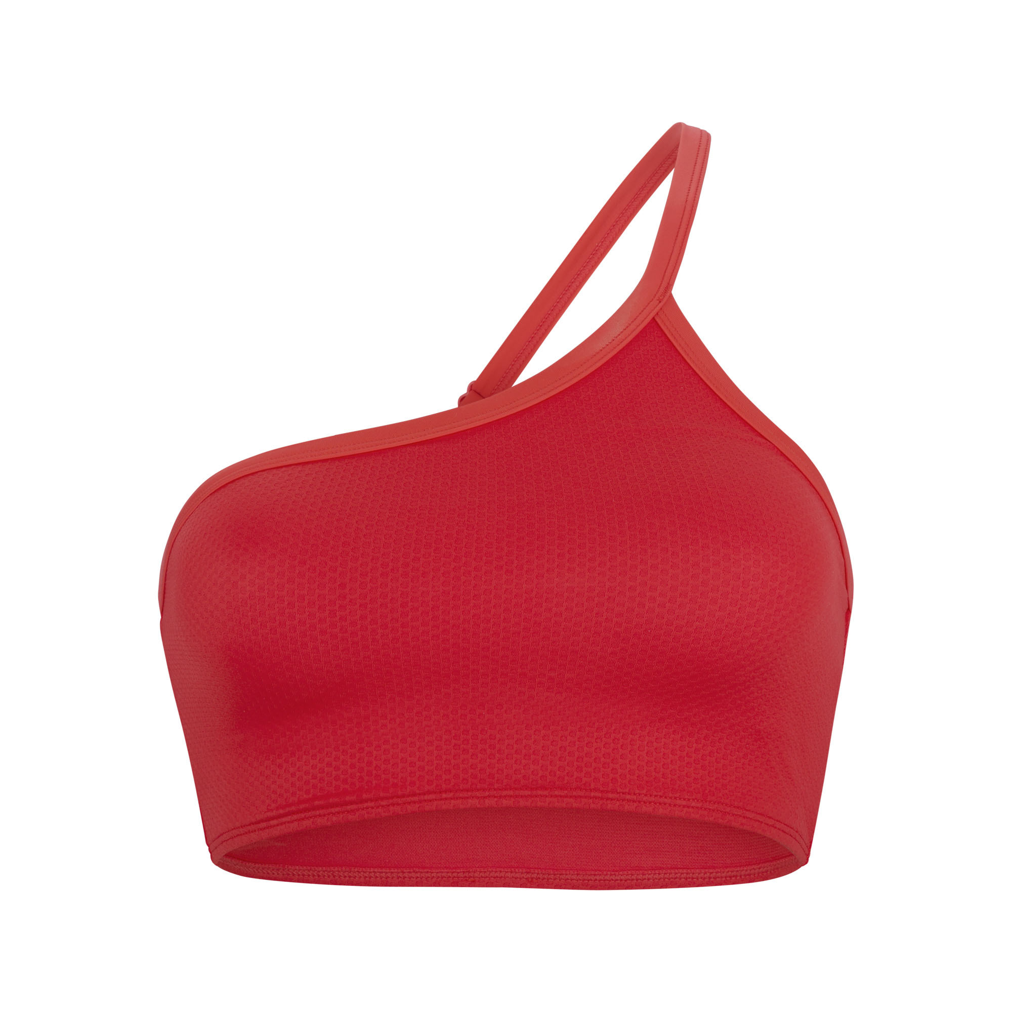 Sport-BH, Rot, Mesh, One-Shoulder, Stilvoller Sport