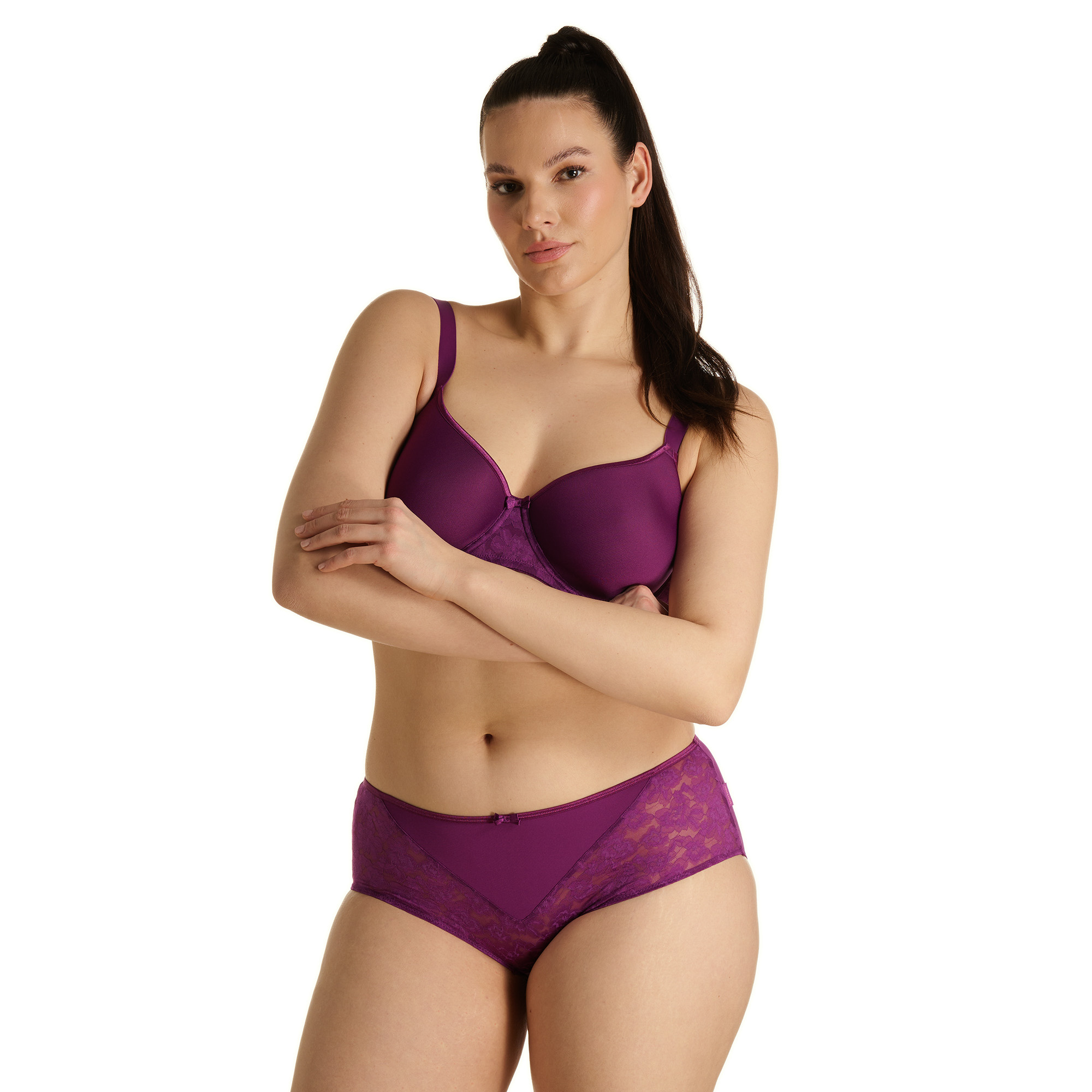 BH, BH-Set, Lingerie, Lila, Spitze