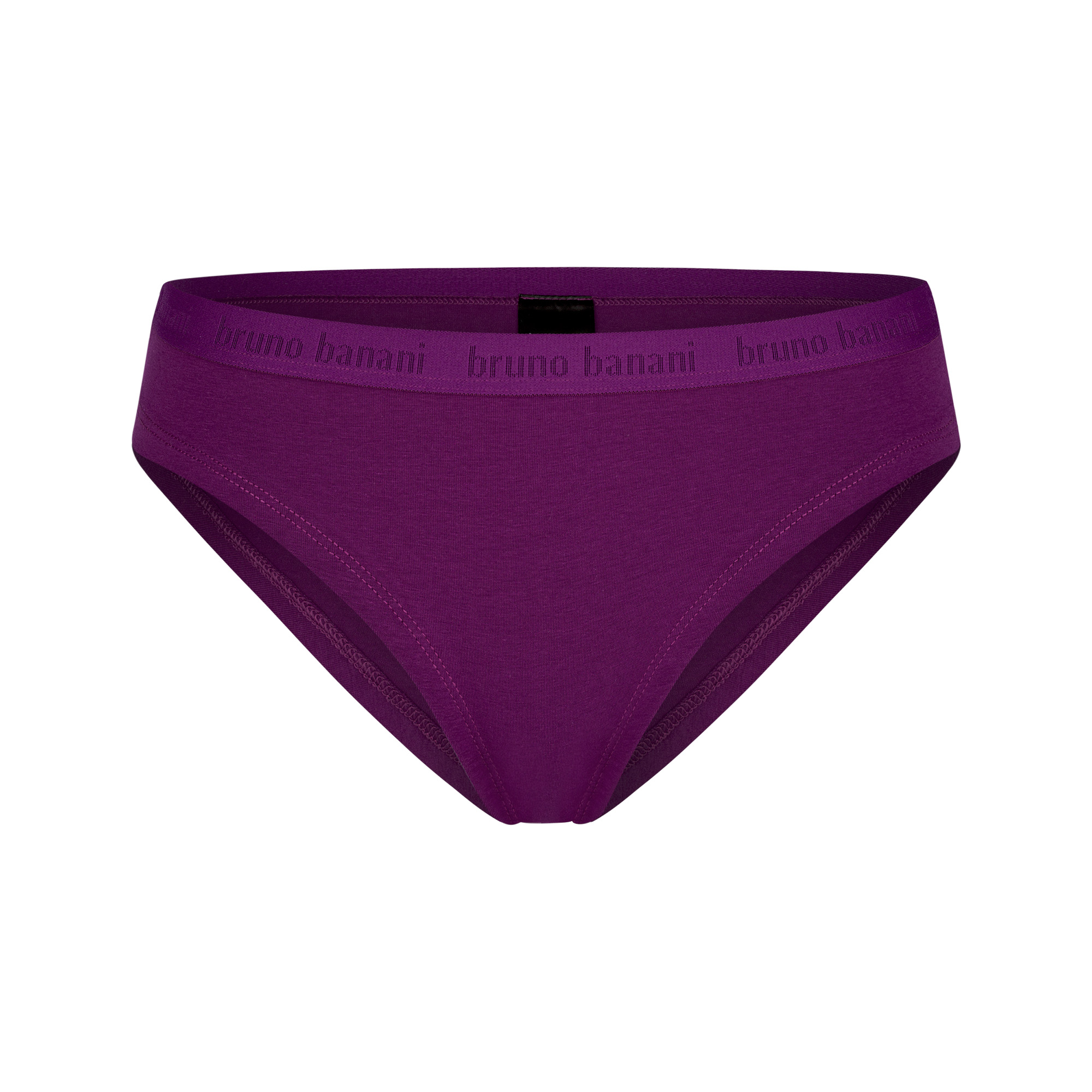 Unterhose, Bikini-Slip, Lila, Gummi-Bund, Brunnes Banana