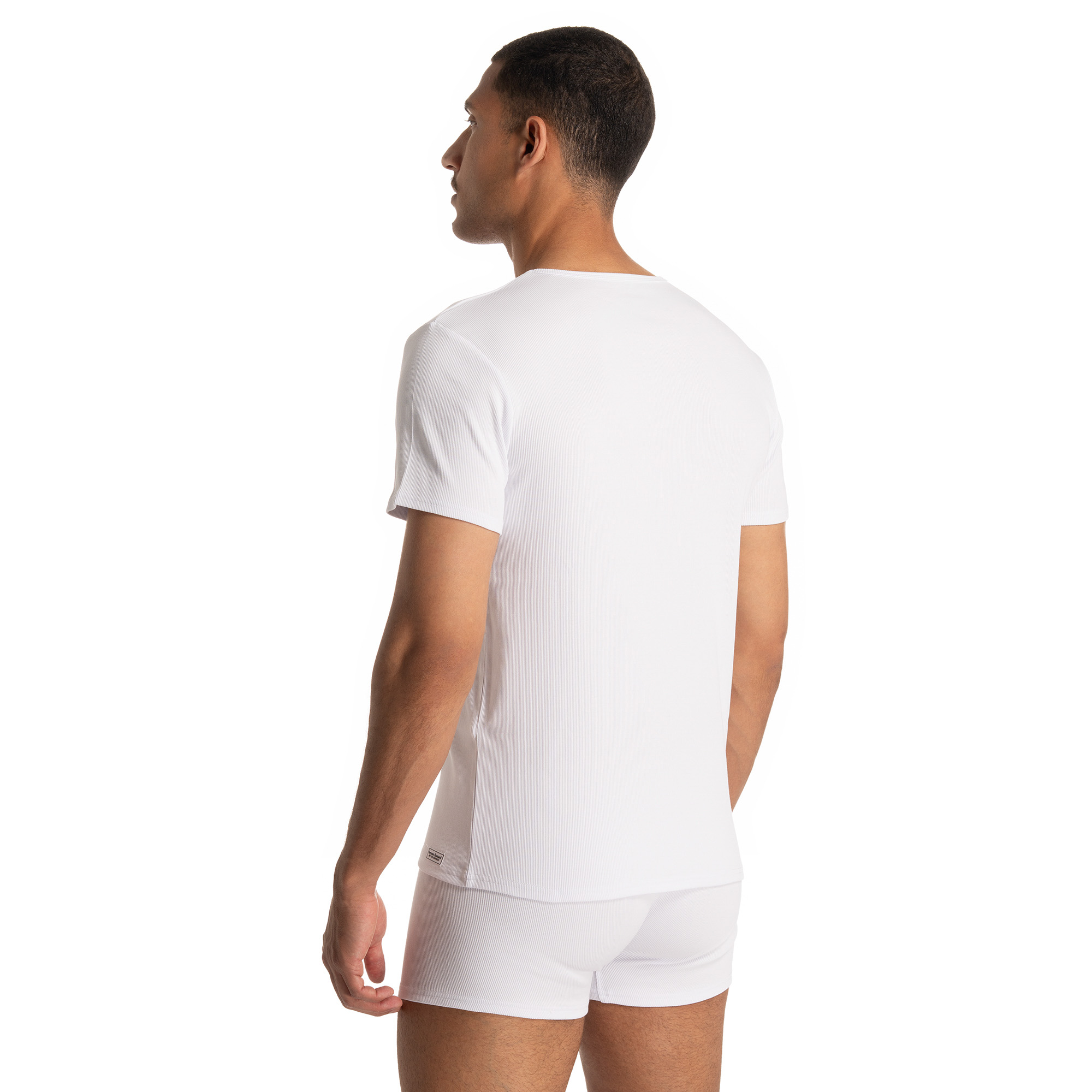 Shirt Fine Rib O-Neck T-shirt, Unterhemd, Erwachsener, Mann, Person