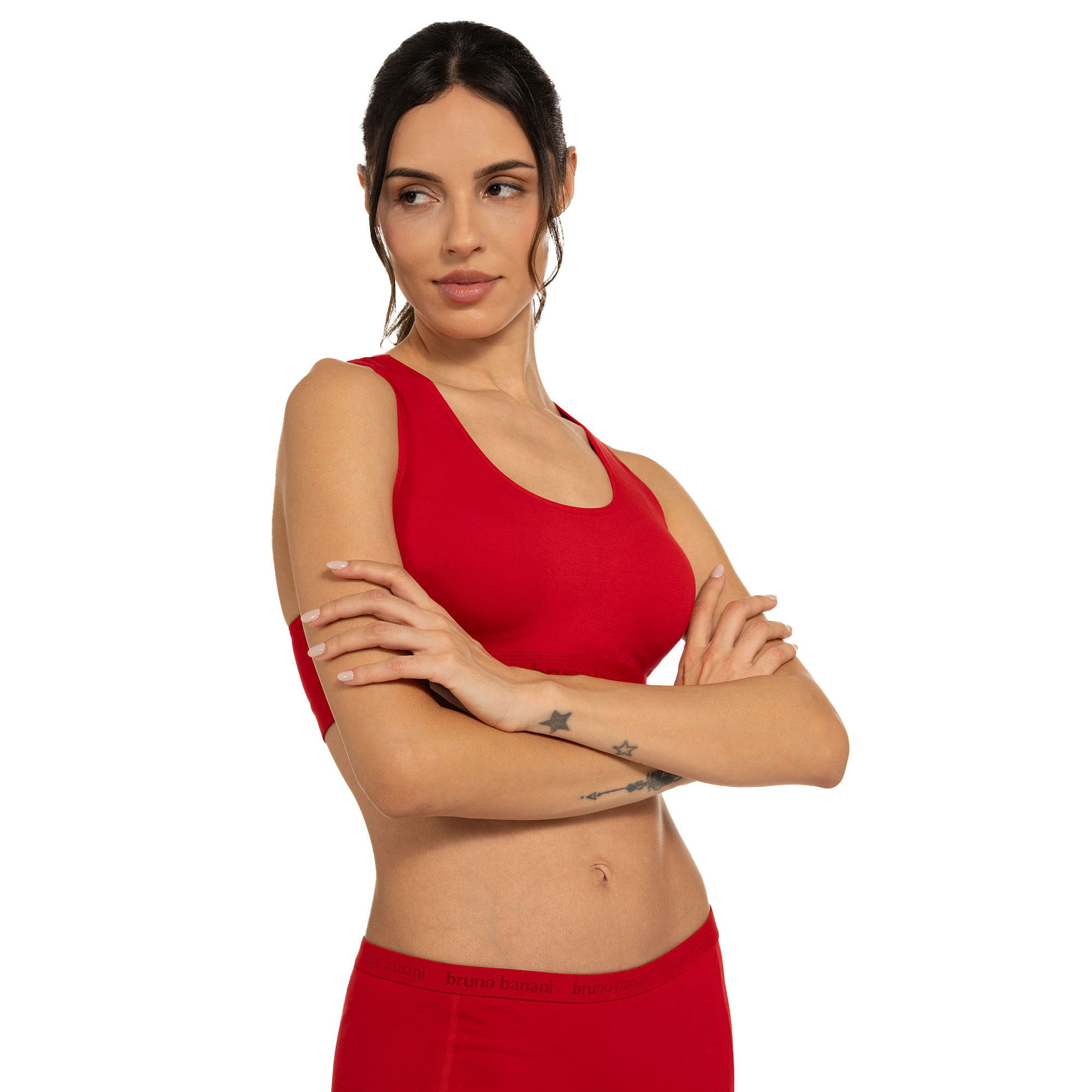 rot, sports-bh, tank-top, arm-tattoo, body-hugging