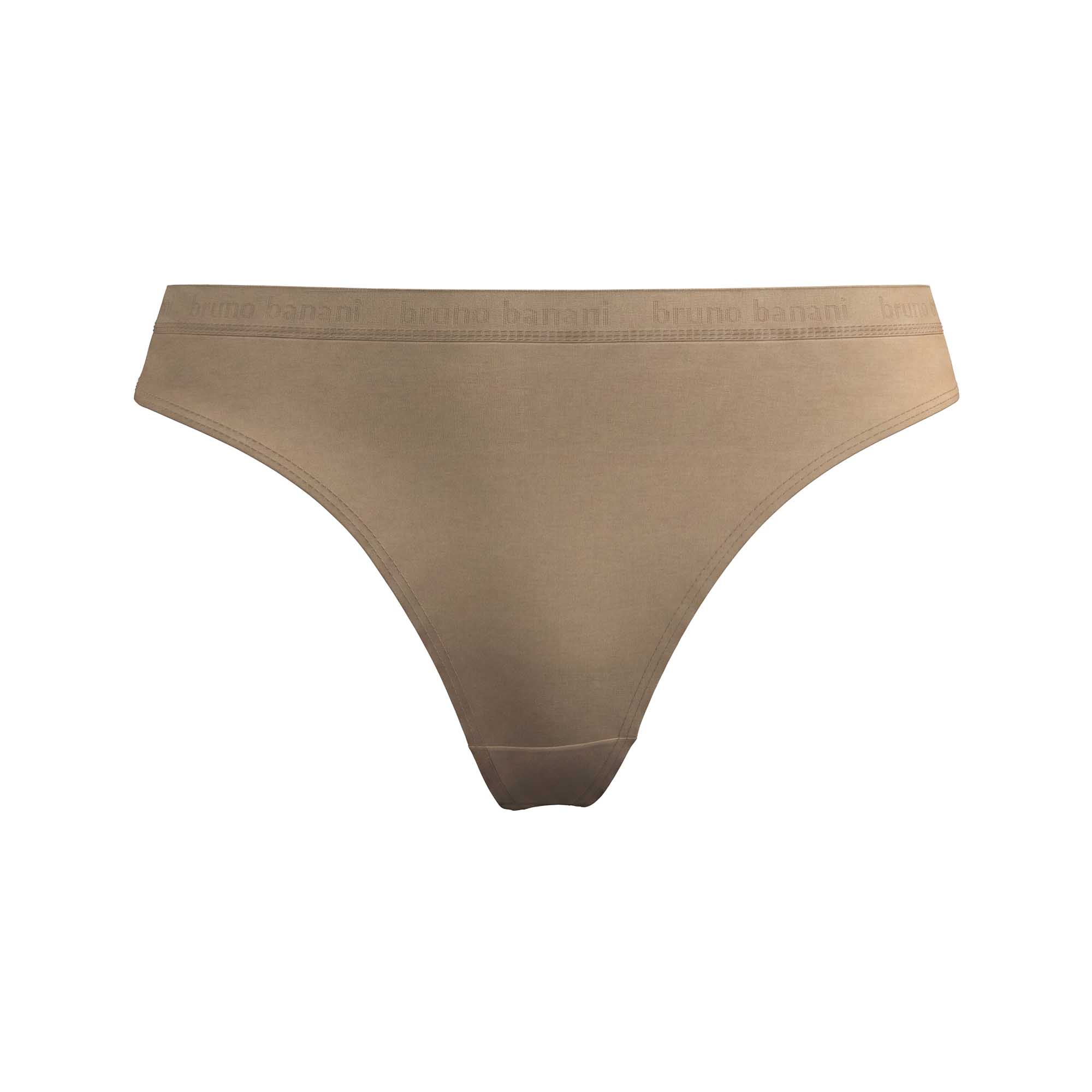 Bikini-Slip, Höschen, Beige, Baumwolle, Unifarben