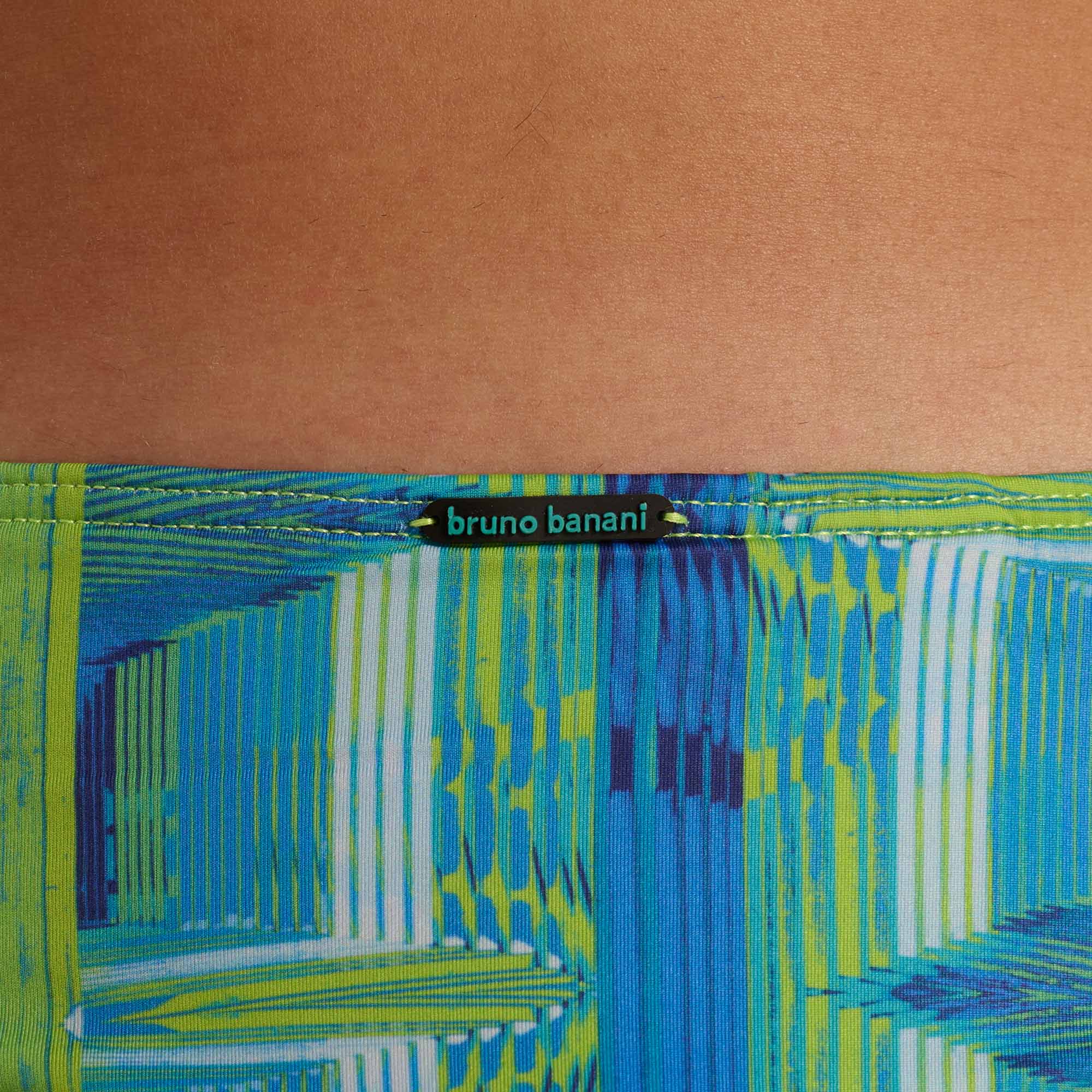 Schwimmkleidung, Bikini, Druck, Blau, Grün
