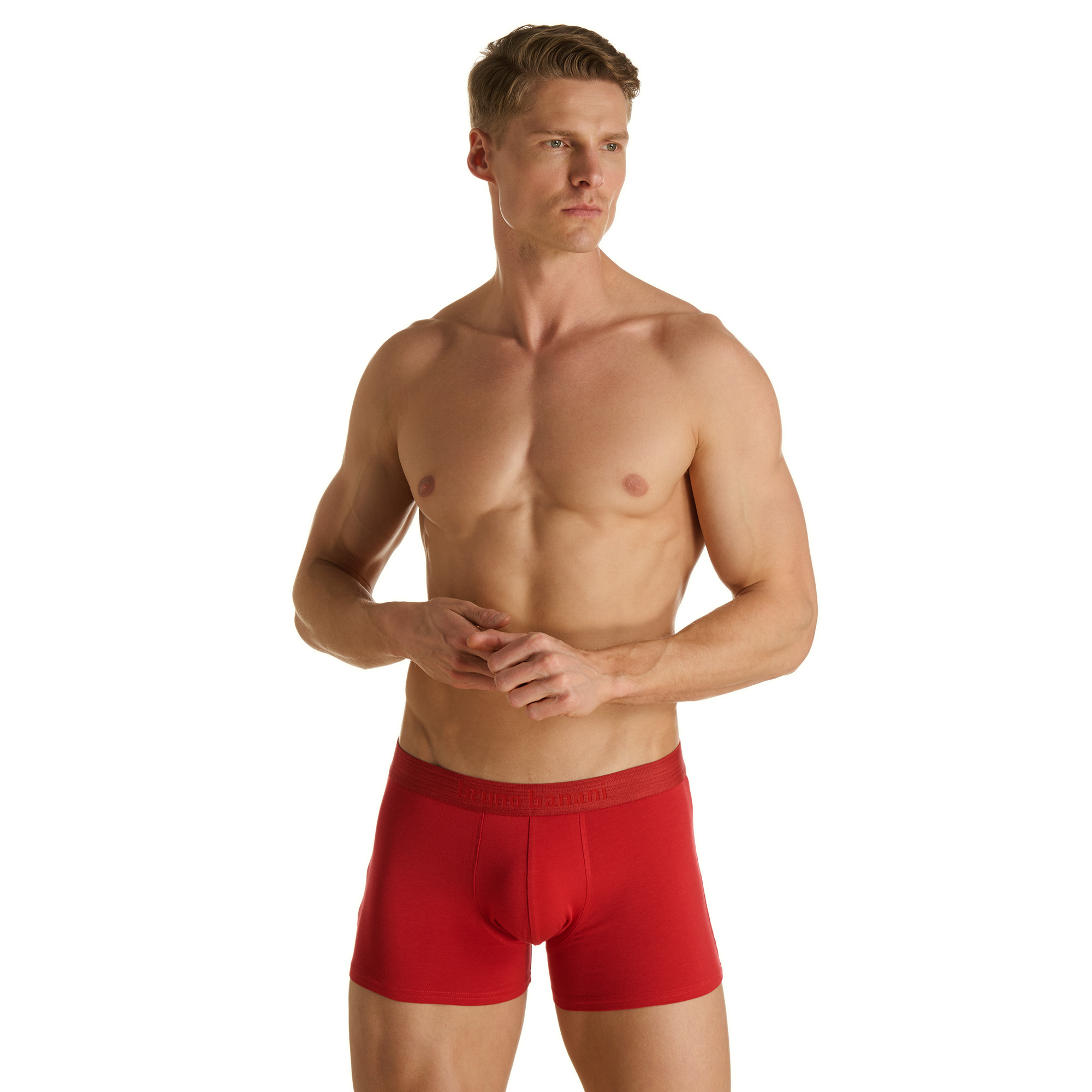 Manueller Oberkörper, Unterwäsche, Rot, Boxershorts, Männerunterwäsche