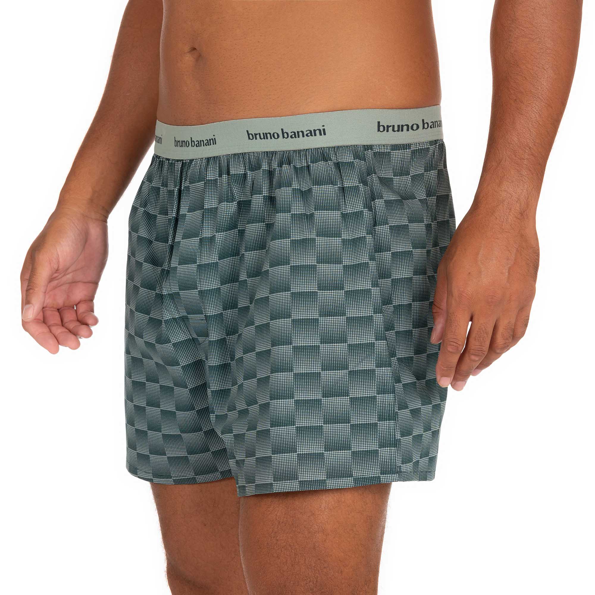 Boxershort Graphic Check Bund aussen