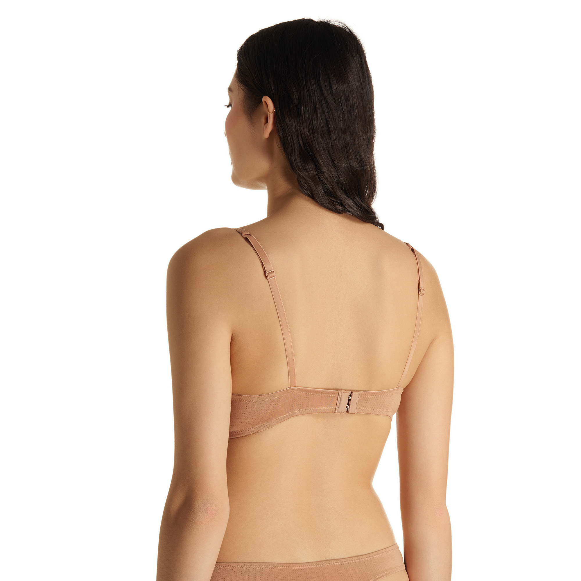 BH, Bralette, Träger, Rücken, Beige