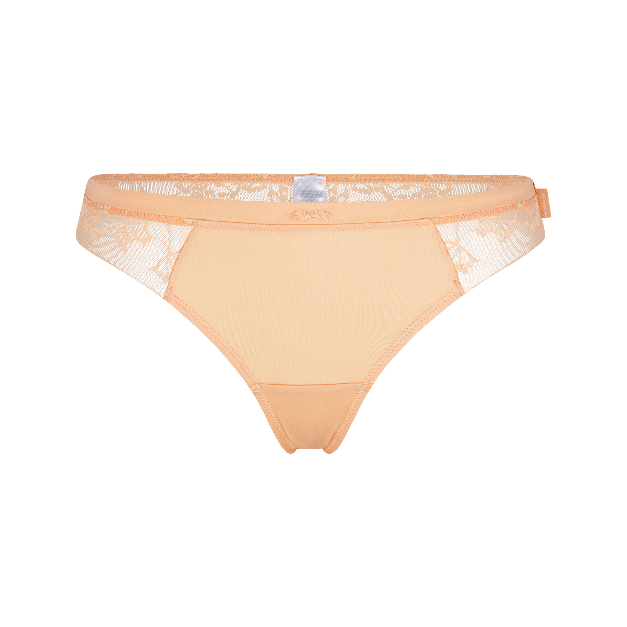 Damenunterhose, Spitze, Peach, Spitze, Bikini-Hüfte